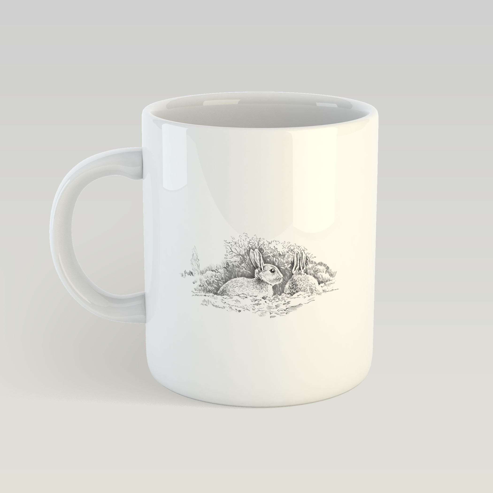 Wary Rabbits Mug - Countryman John