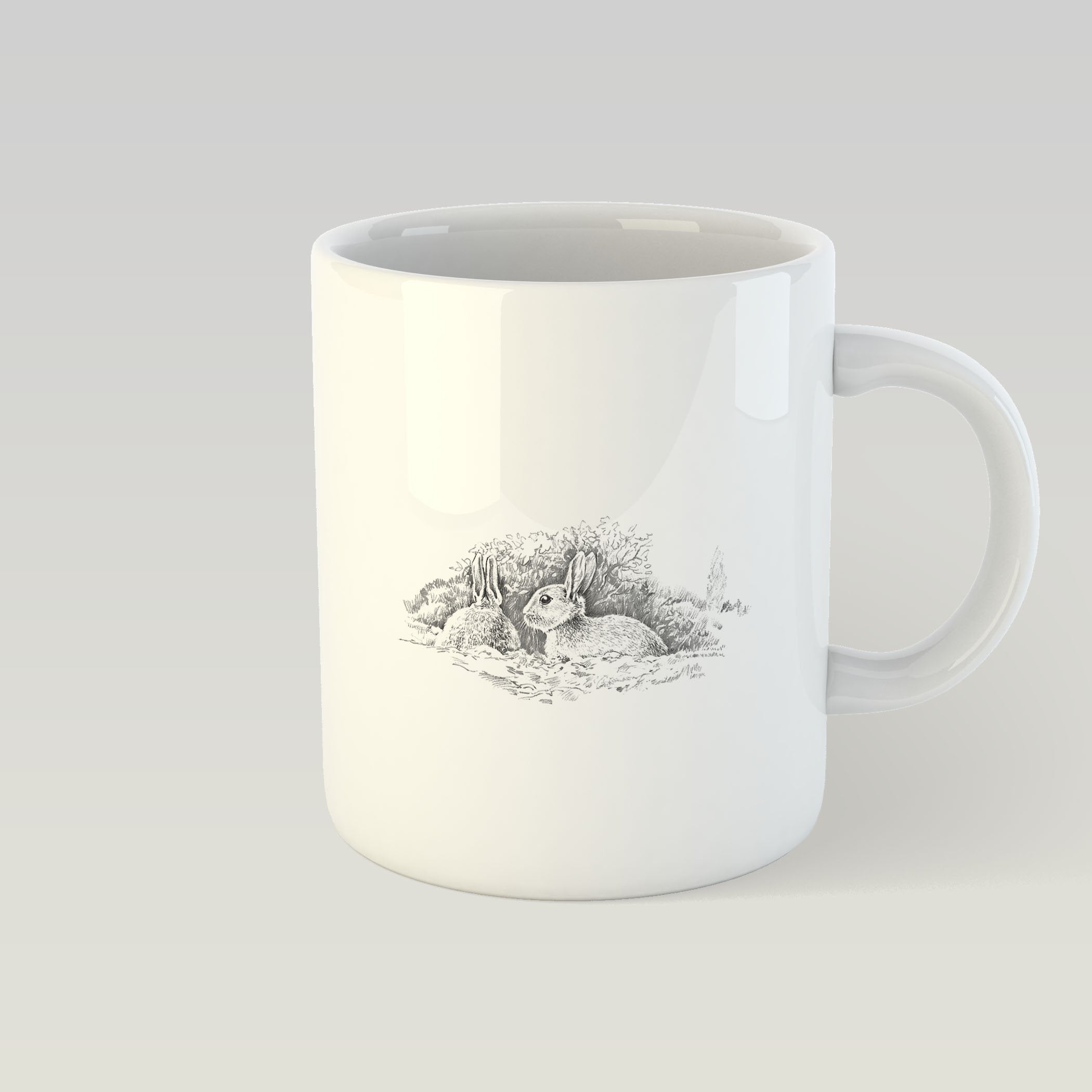 Wary Rabbits Mug - Countryman John