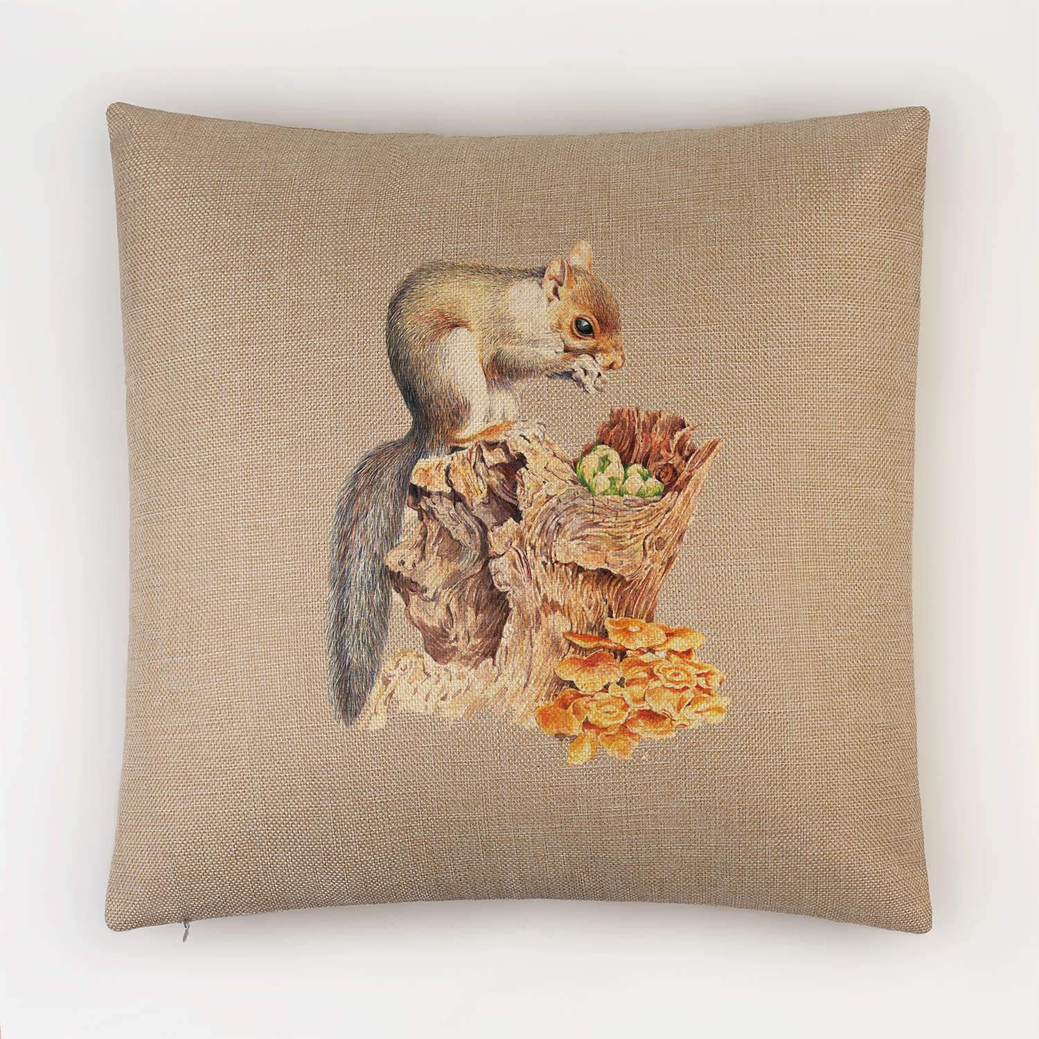 Grey Squirrel Cushion - Countryman John