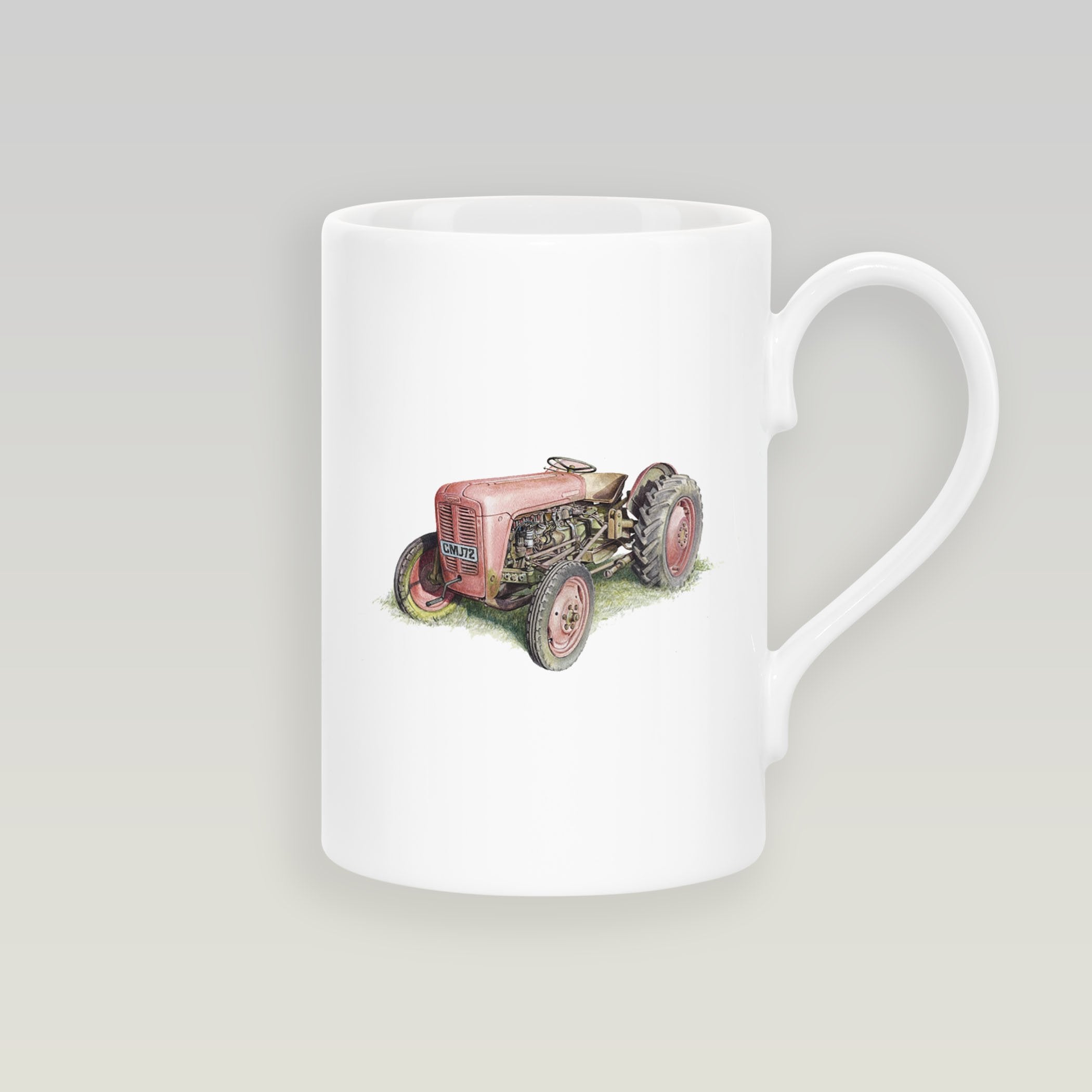Red Fergusson Tractor Slim Mug - Countryman John