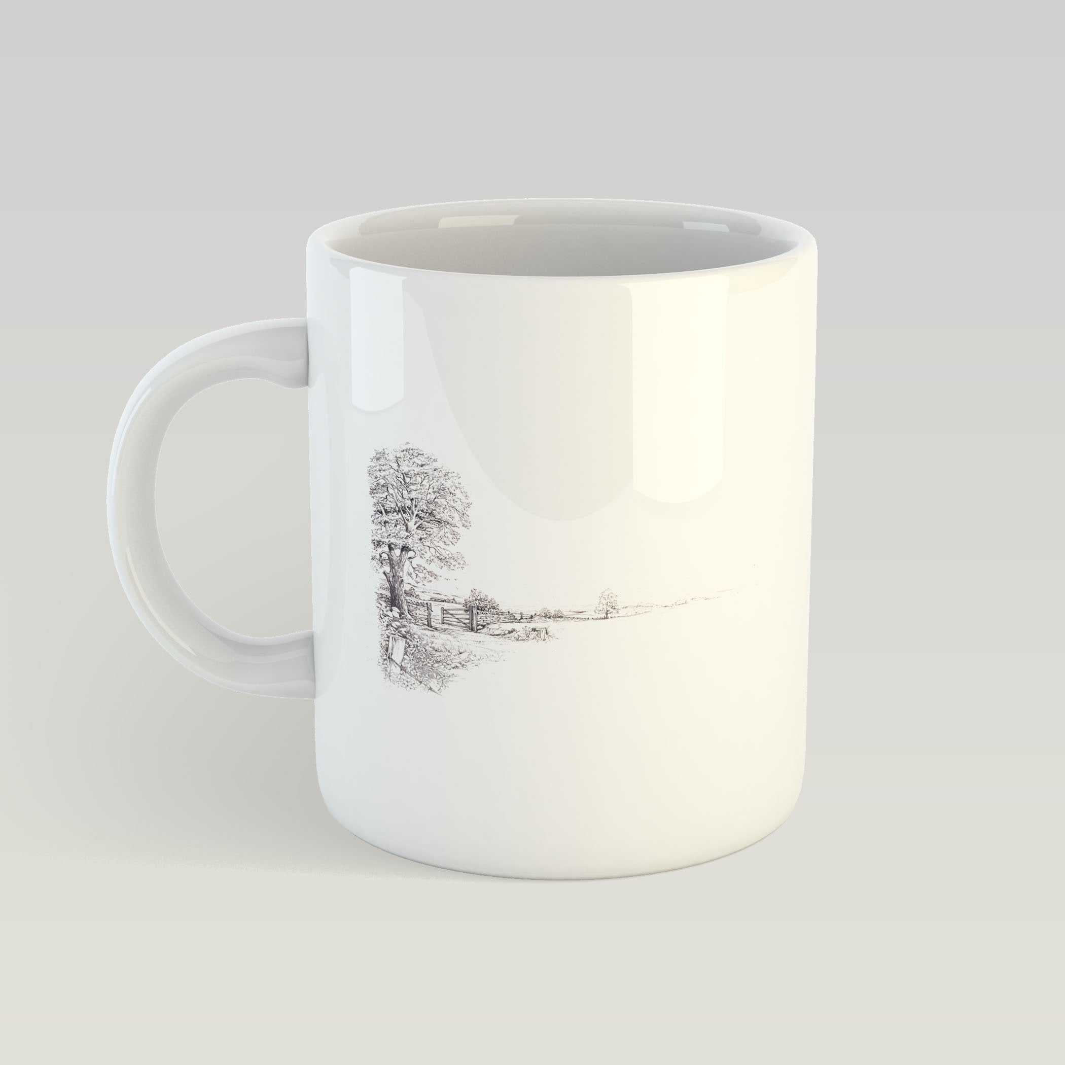 Tree and Gate Mug - Countryman John