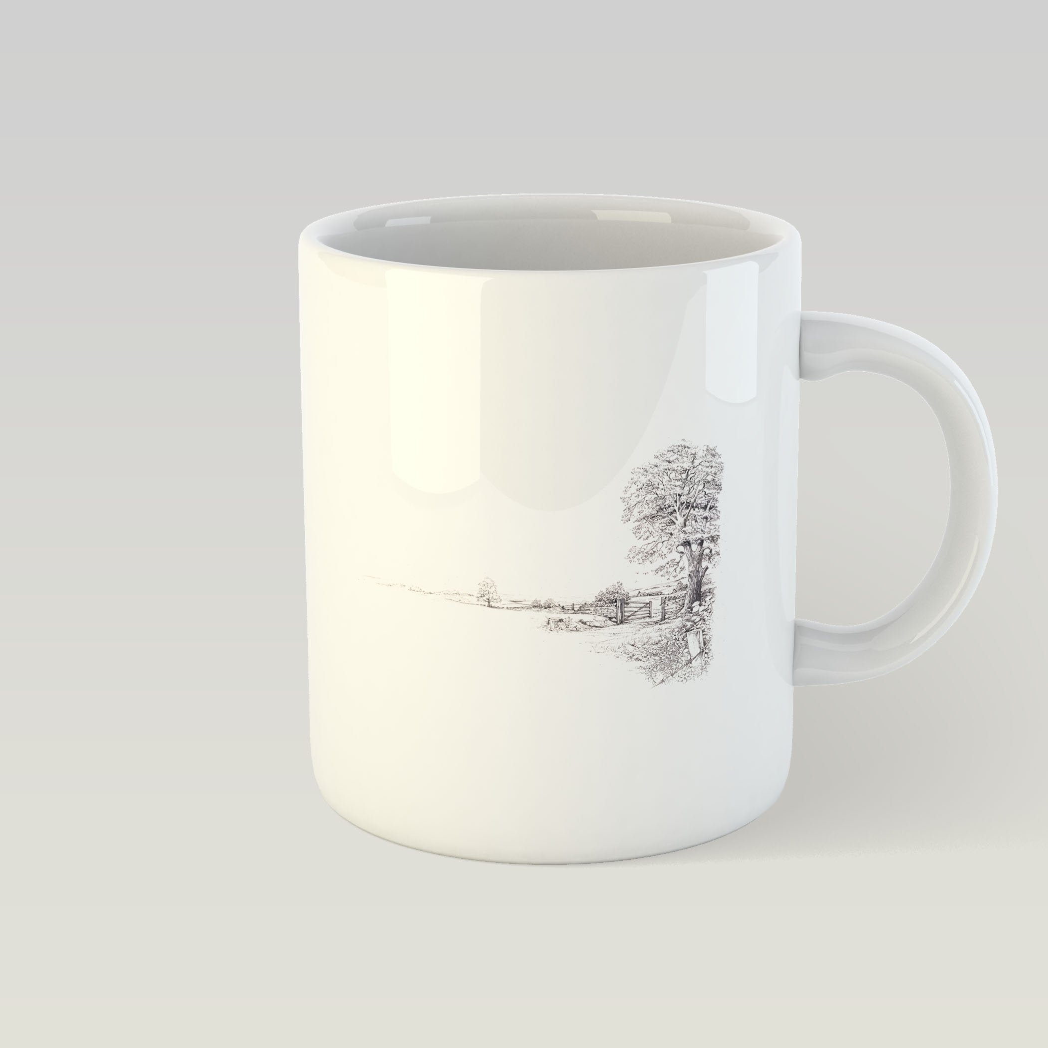 Tree and Gate Mug - Countryman John