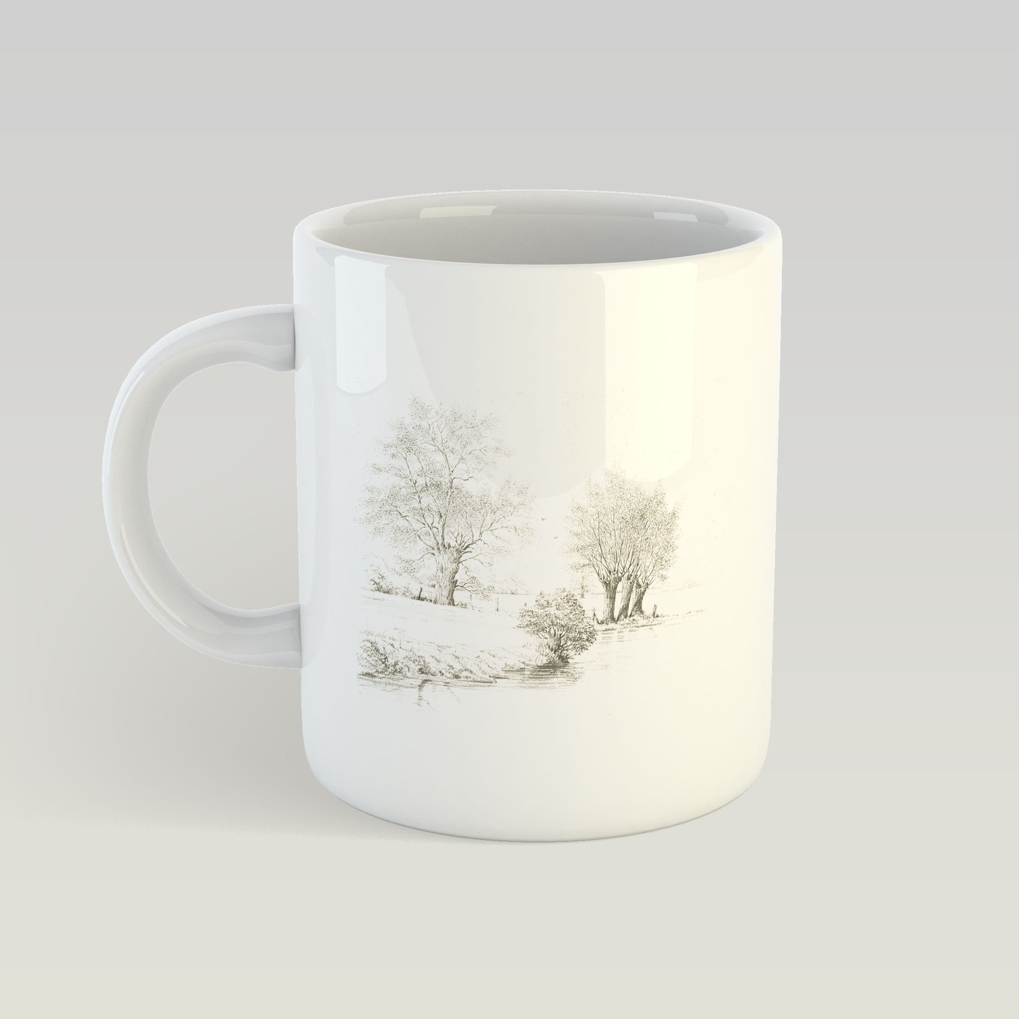 Trees along the Riverbank Mug - Countryman John