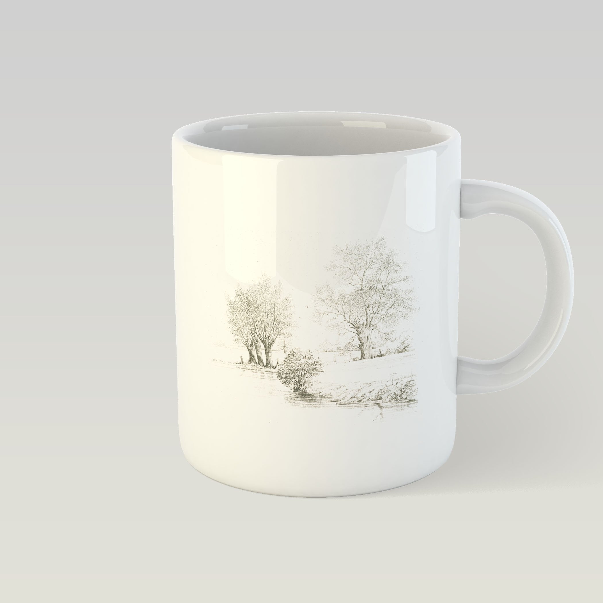 Trees along the Riverbank Mug - Countryman John