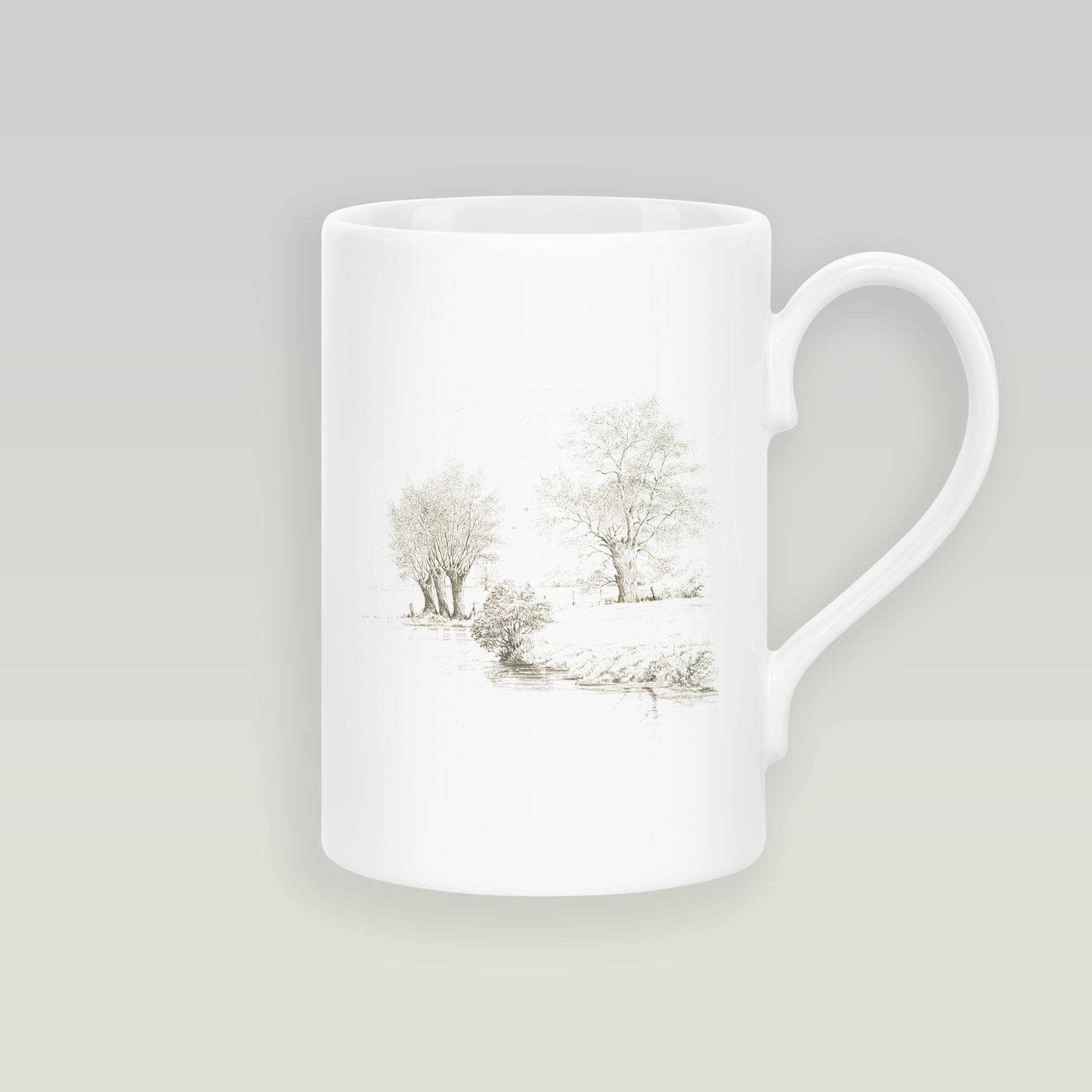 Trees along the Riverbank Slim Mug - Countryman John
