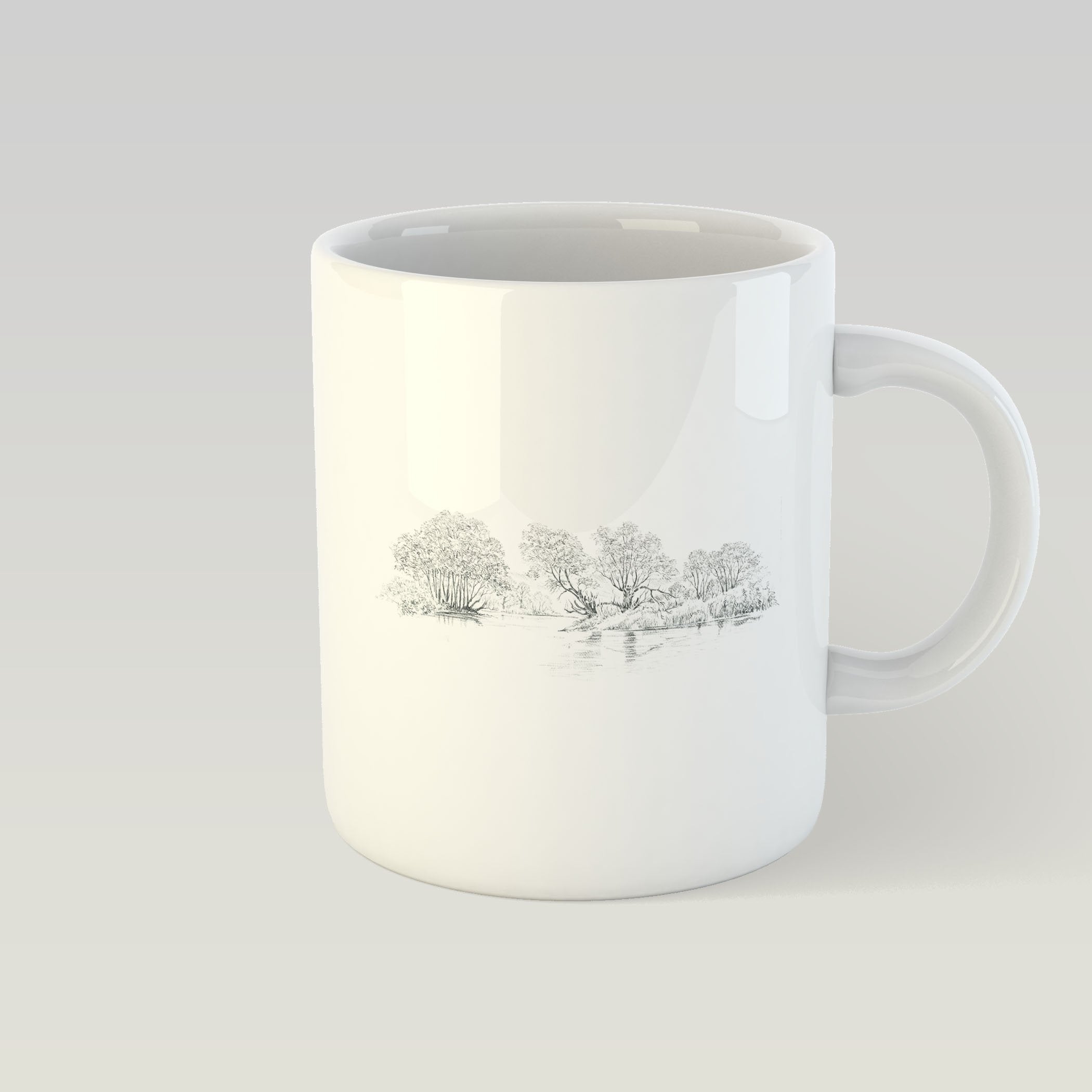 Trees and Pond Mug - Countryman John