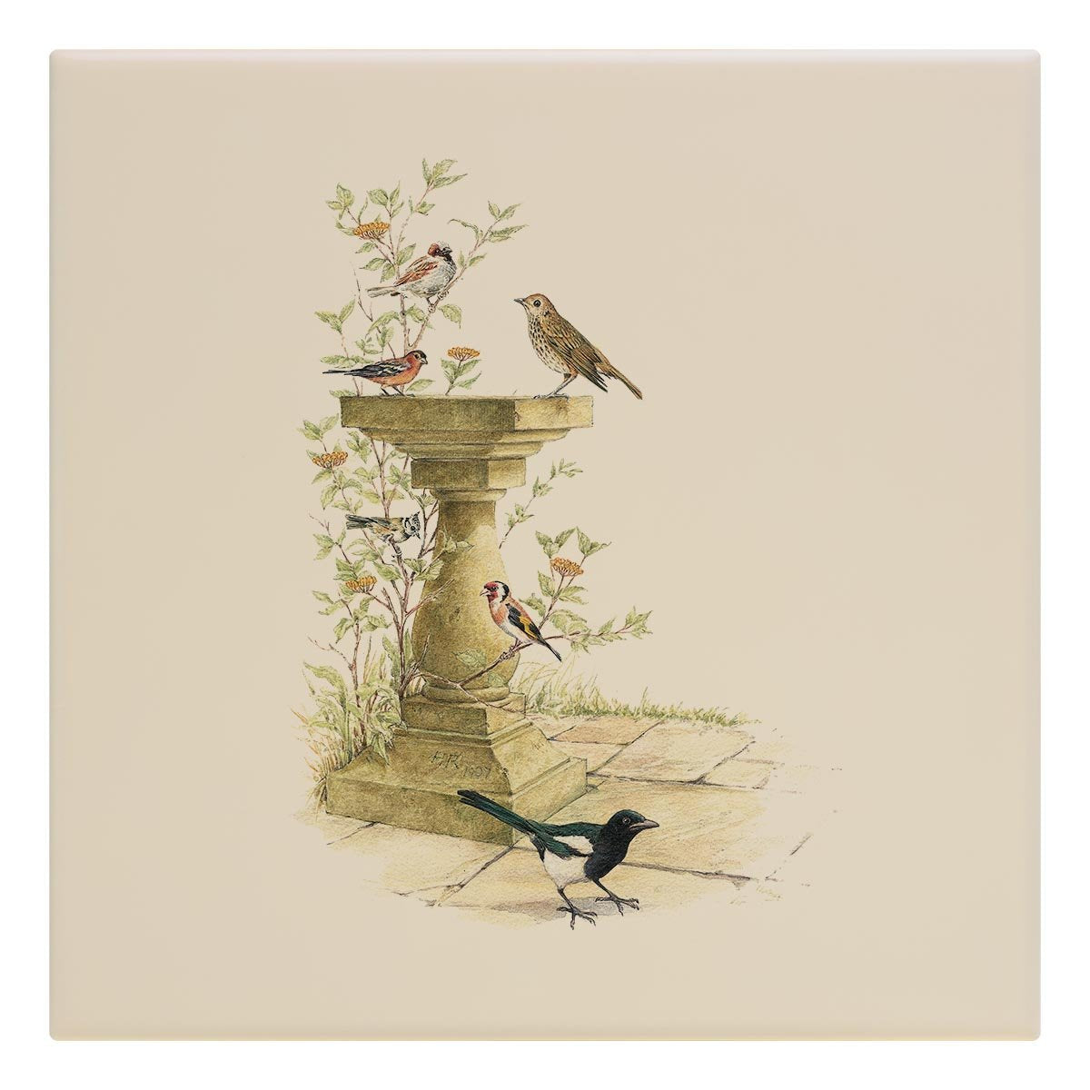 Bird Bath Tile - Countryman John