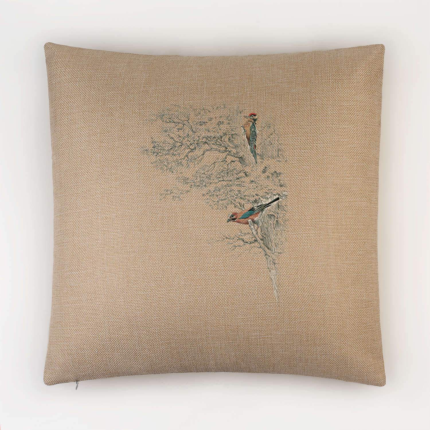 Wood Pecker in Tree Cushion - Countryman John