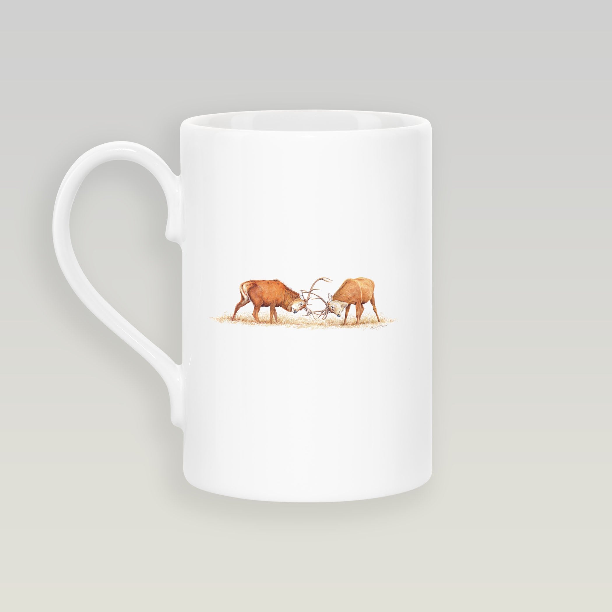 Duelling Stags Slim Mug - Countryman John