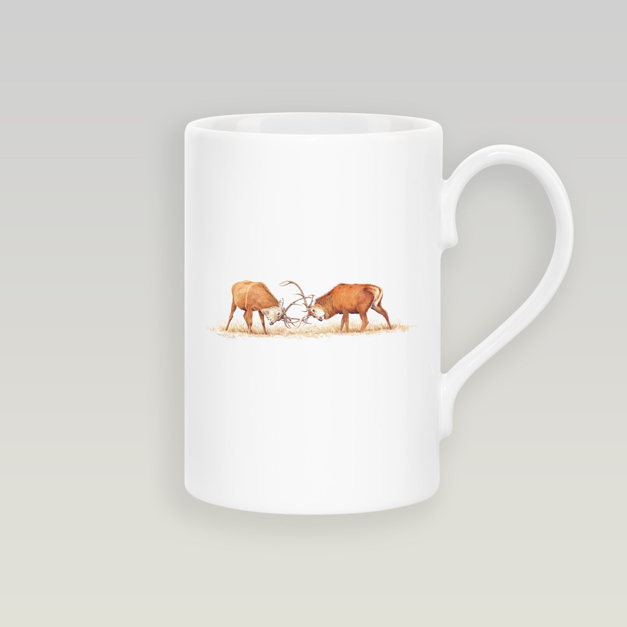 Duelling Stags Slim Mug - Countryman John