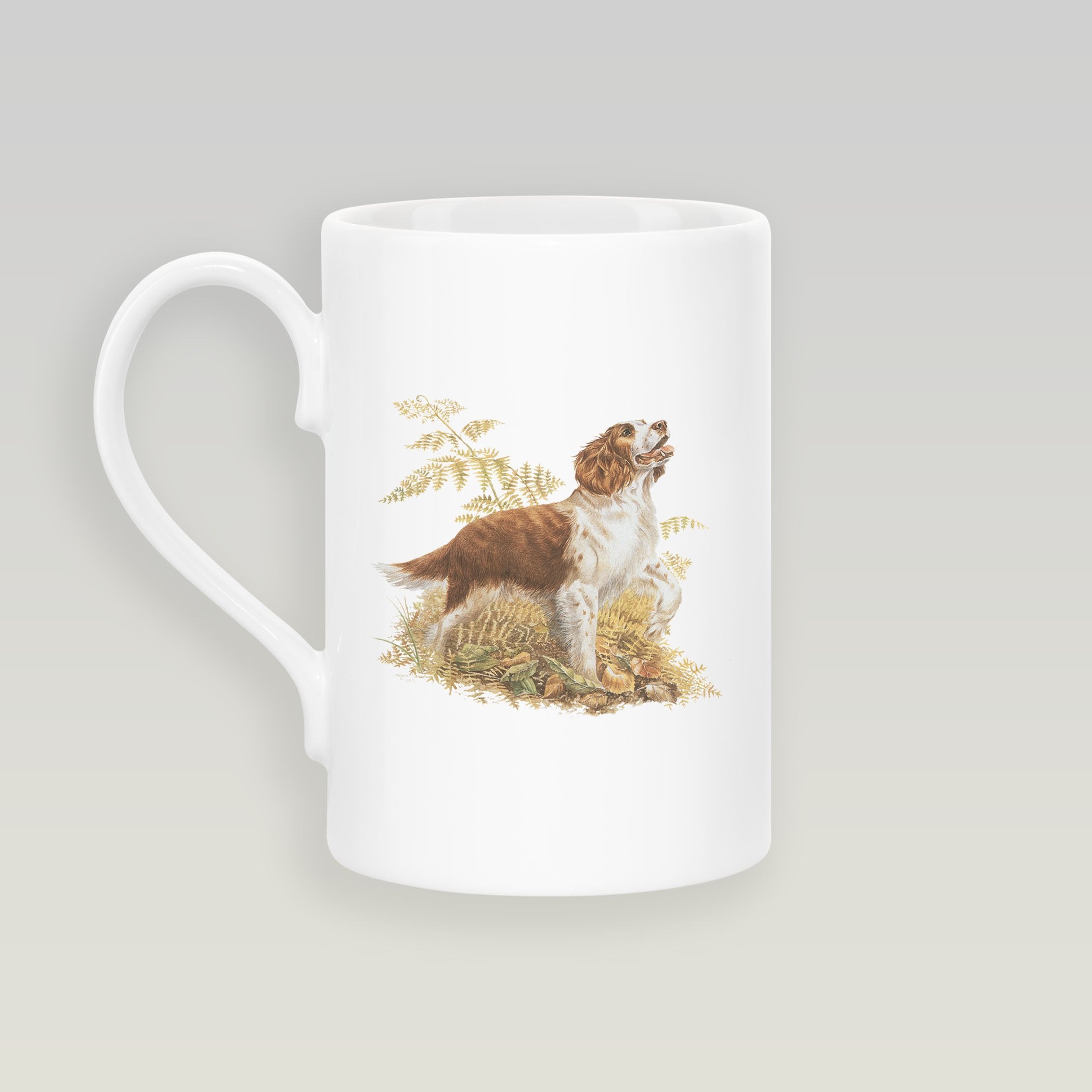 Brown and White Springer Spaniel Slim Mug - Countryman John