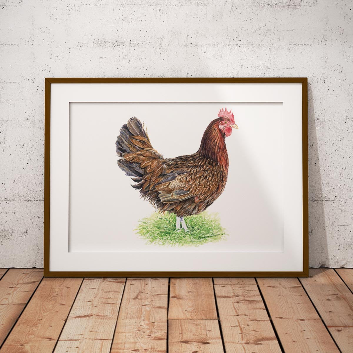 Hen Wall Art Print - Countryman John