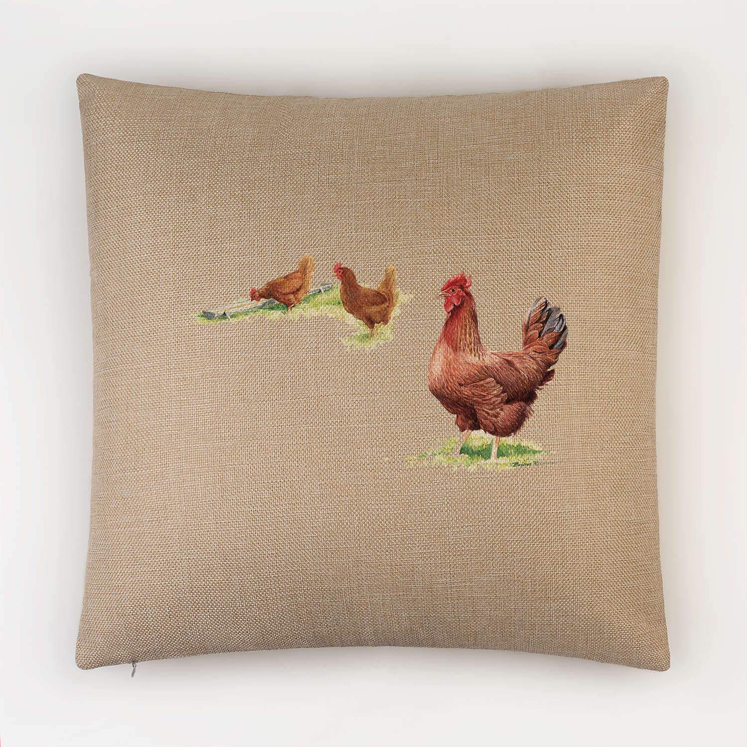 Hens Cushion - Countryman John
