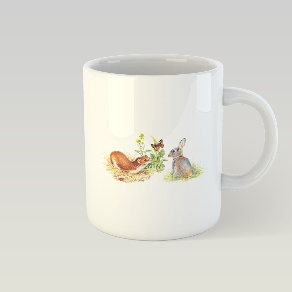  Rabbit and Stoat Mug - Countryman John