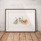 Rabbit and Stoat Wall Art Print - Countryman John