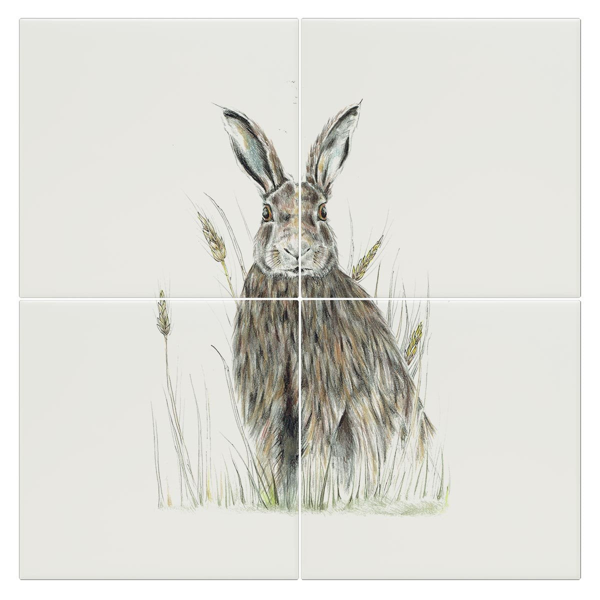 Hare in Wheat Tile - Countryman John