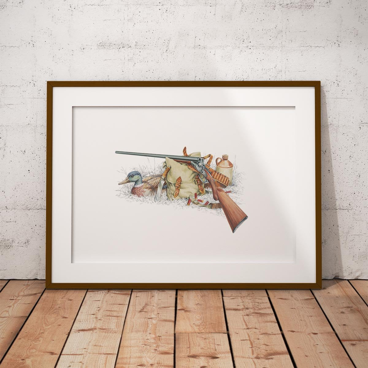 Shotgun and Mallard Wall Art Print - Countryman John