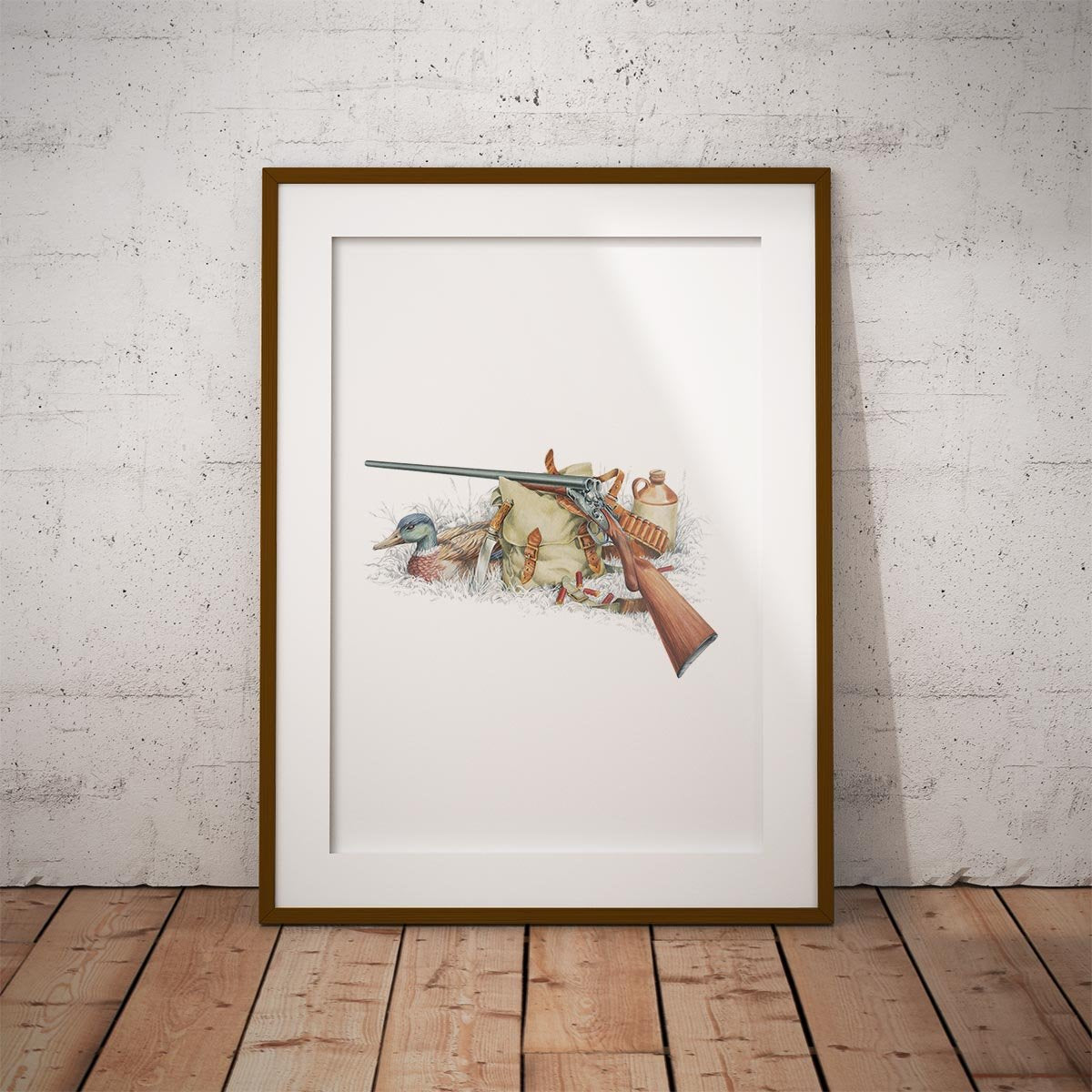 Shotgun and Mallard Wall Art Print - Countryman John