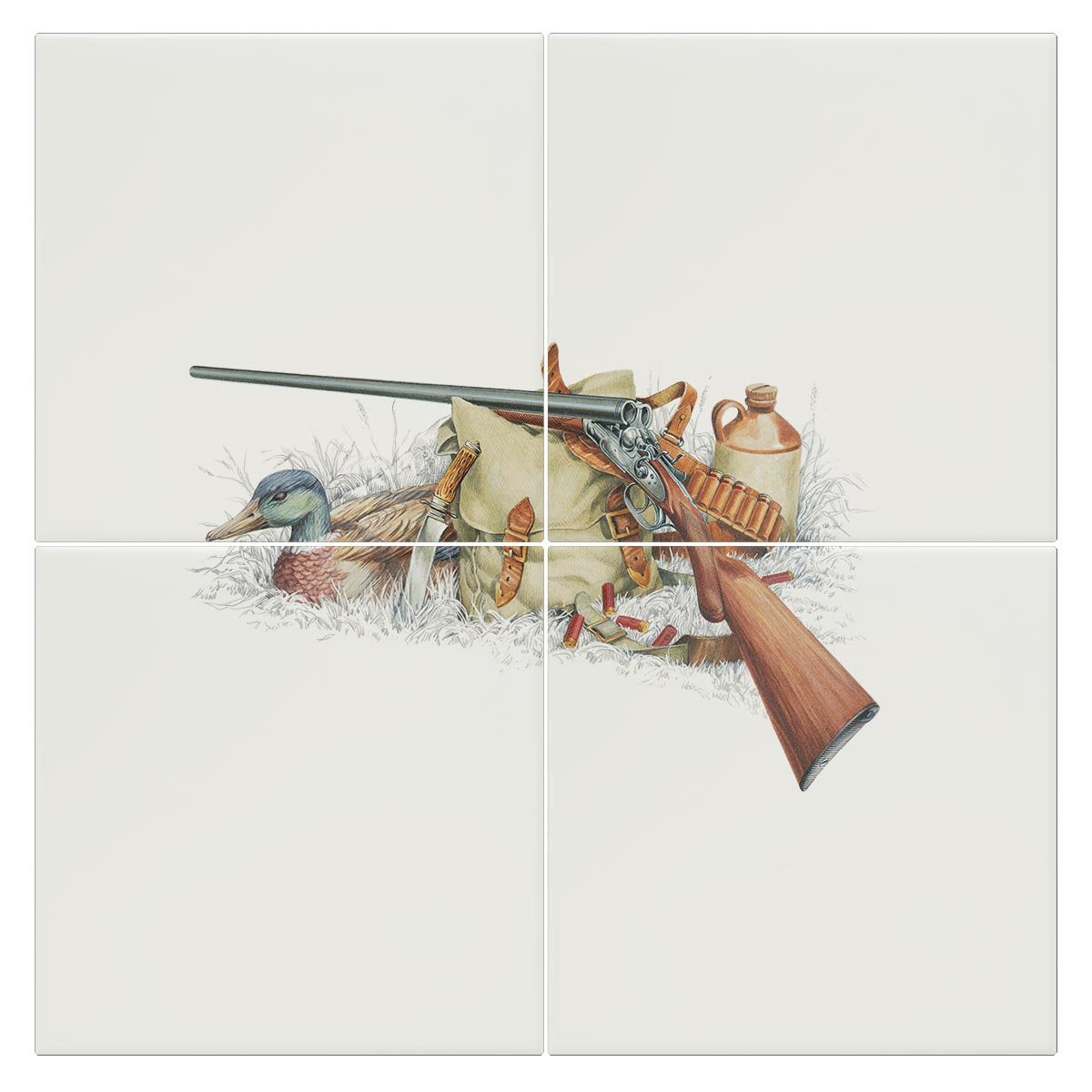 Shotgun and Mallard Tile - Countryman John