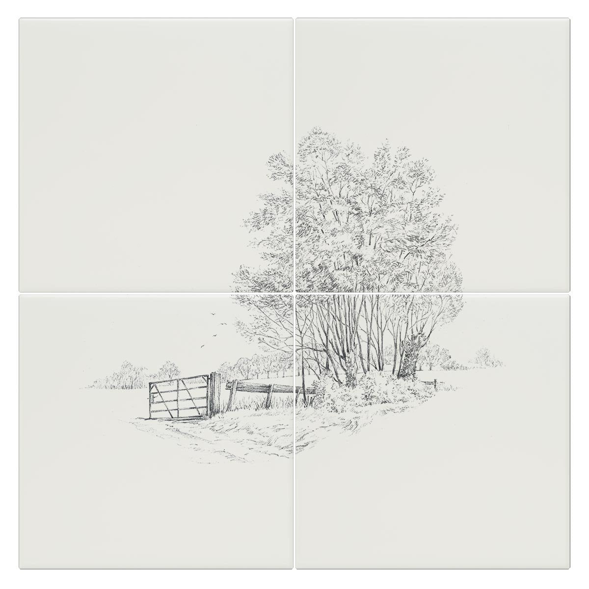 Gate and Copse Tile - Countryman John