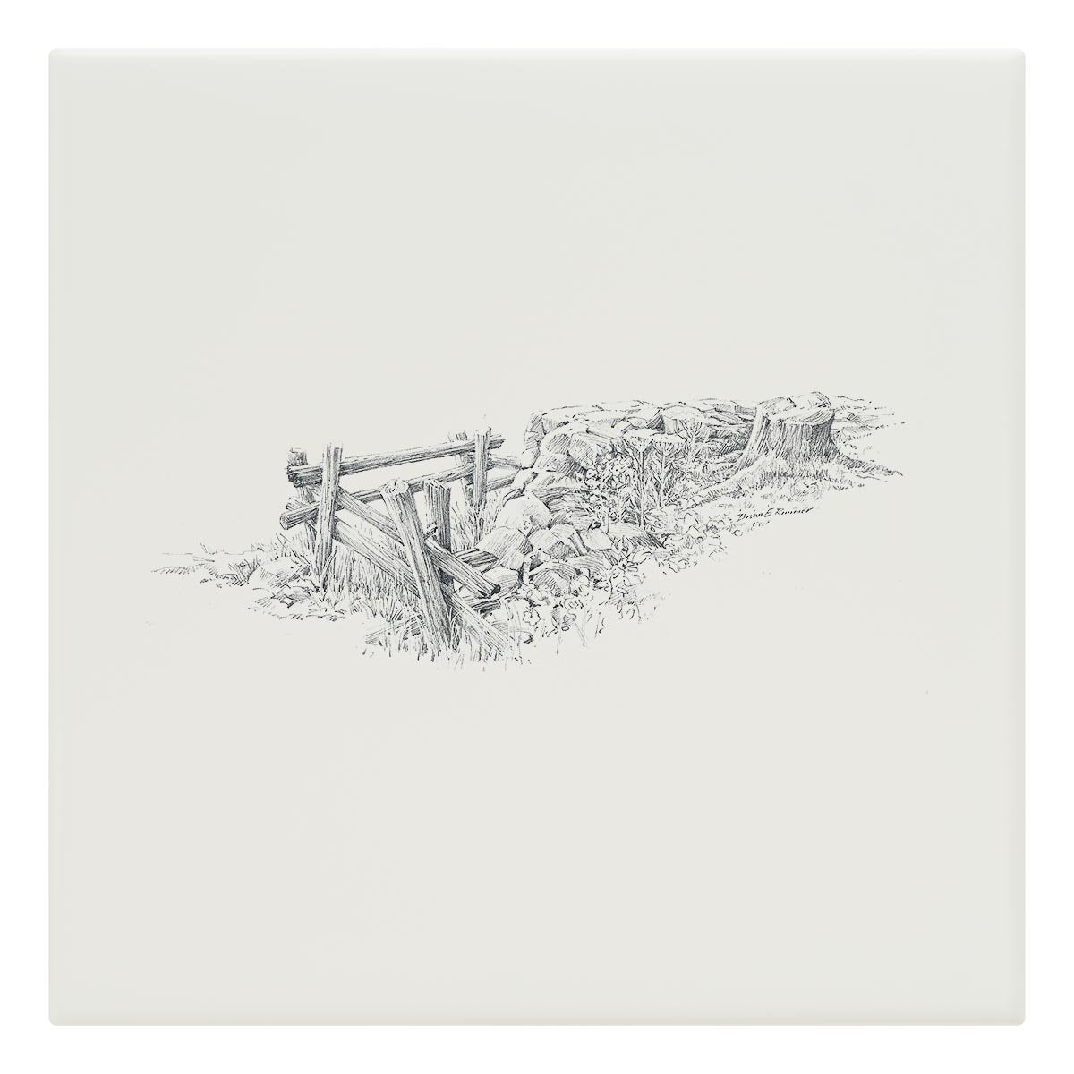 Gate and Stump Tile - Countryman John