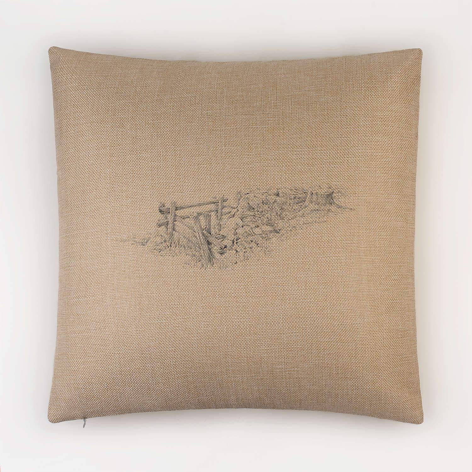 Gate and Stump Cushion - Countryman John