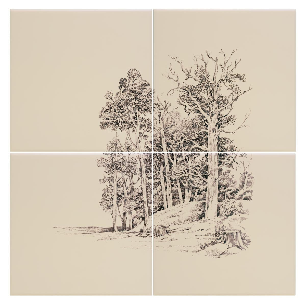 Stand of Elms Tile - Countryman John