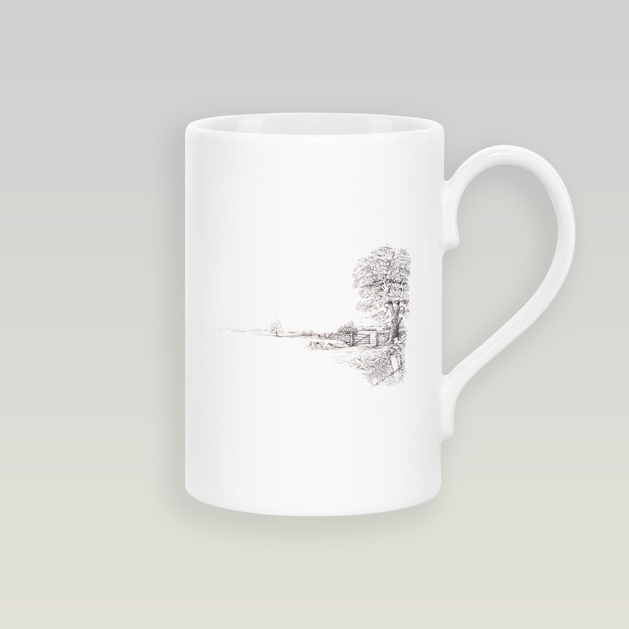  Tree and Gate Slim Mug - Countryman John