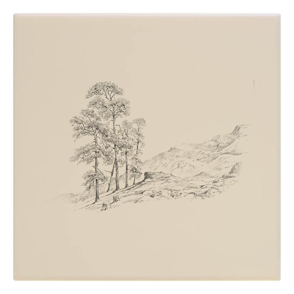 Tree and Hills Tile - Countryman John