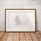 Tree and Hills Wall Art Print - Countryman John