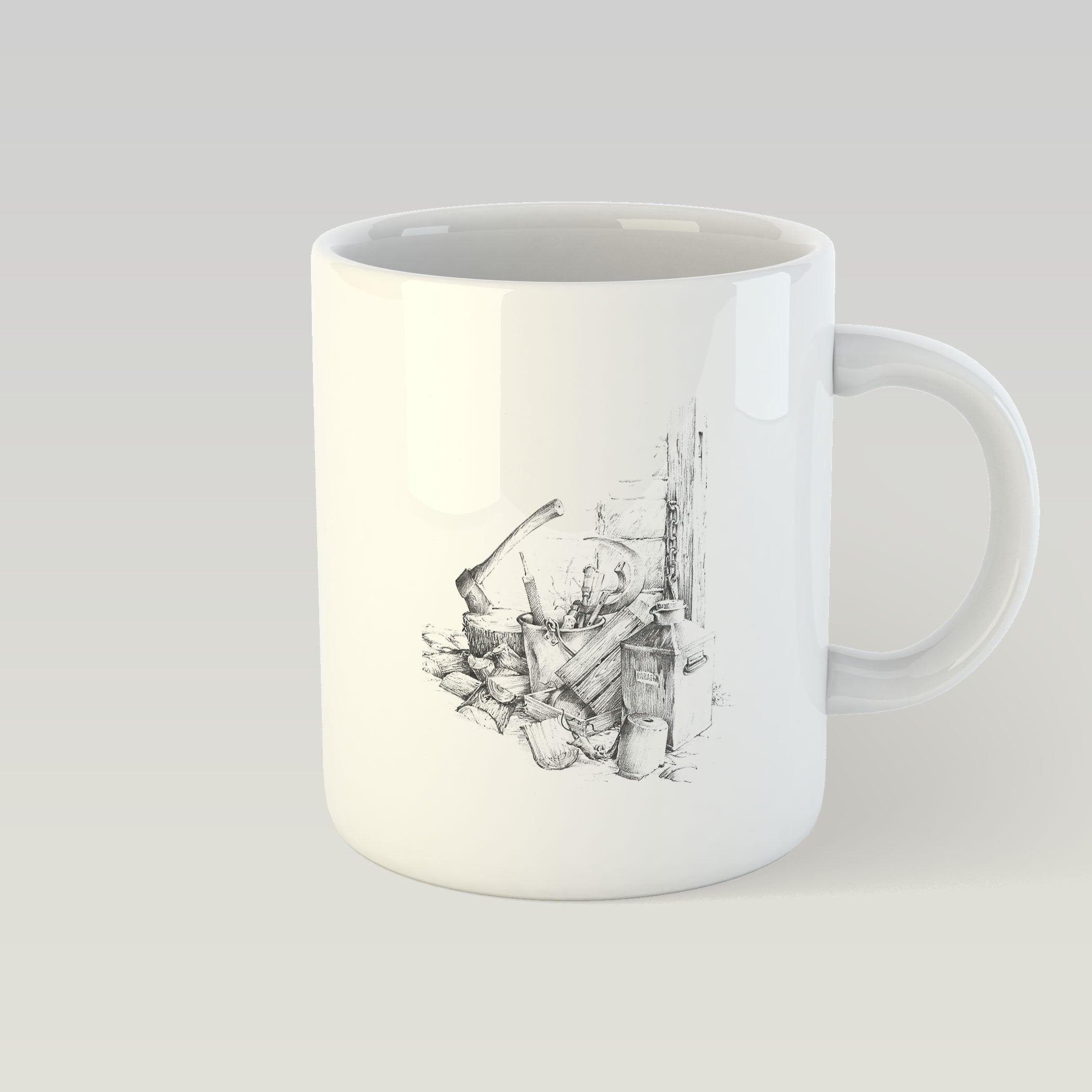  Woodpile and Axe Mug - Countryman John