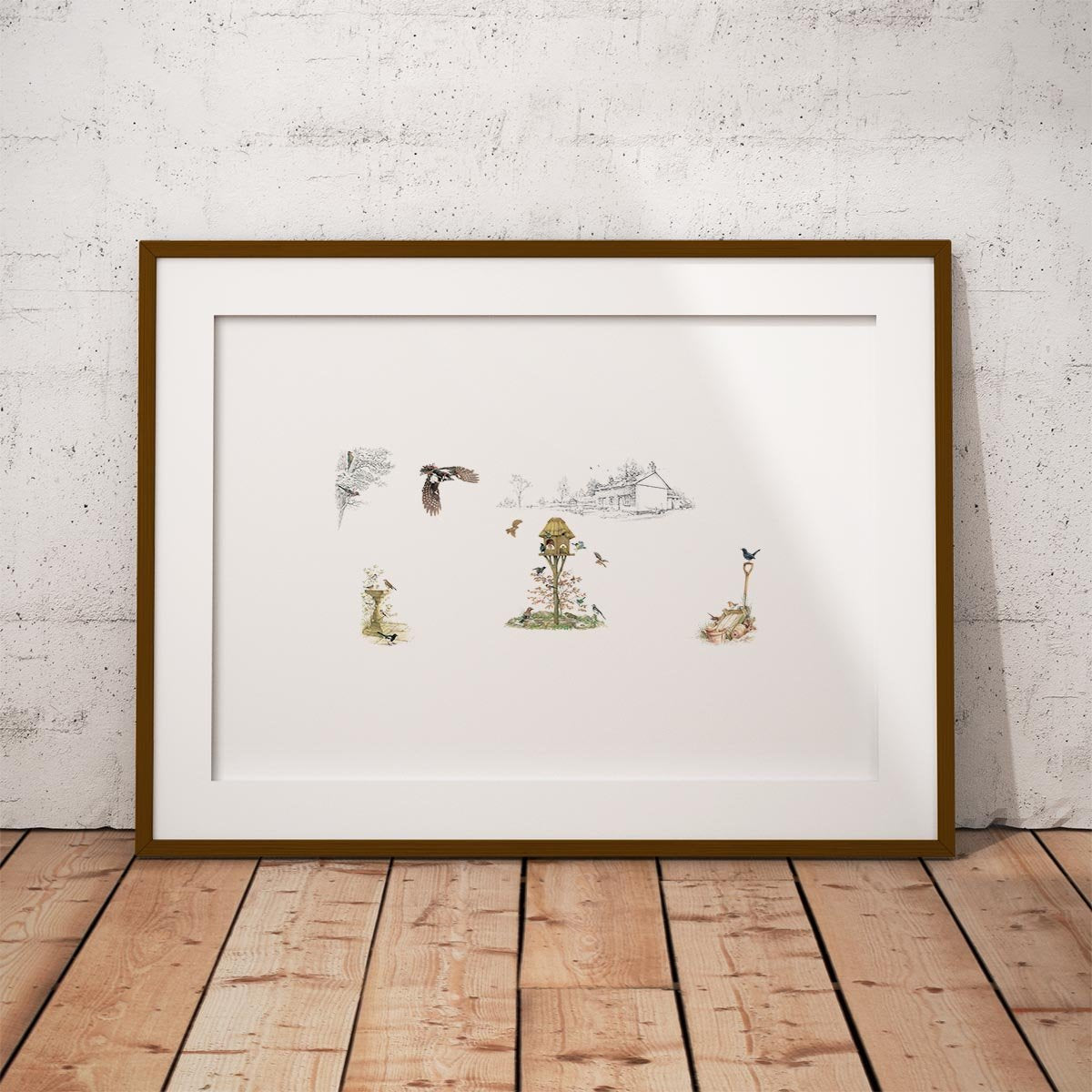 Birds of the Garden Wall Art Print - Countryman John