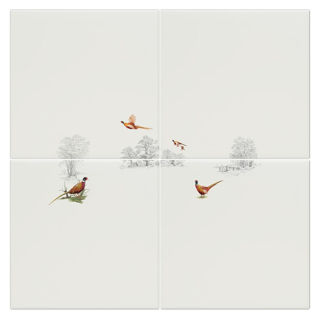 Pheasants in Field Tile - Countryman John
