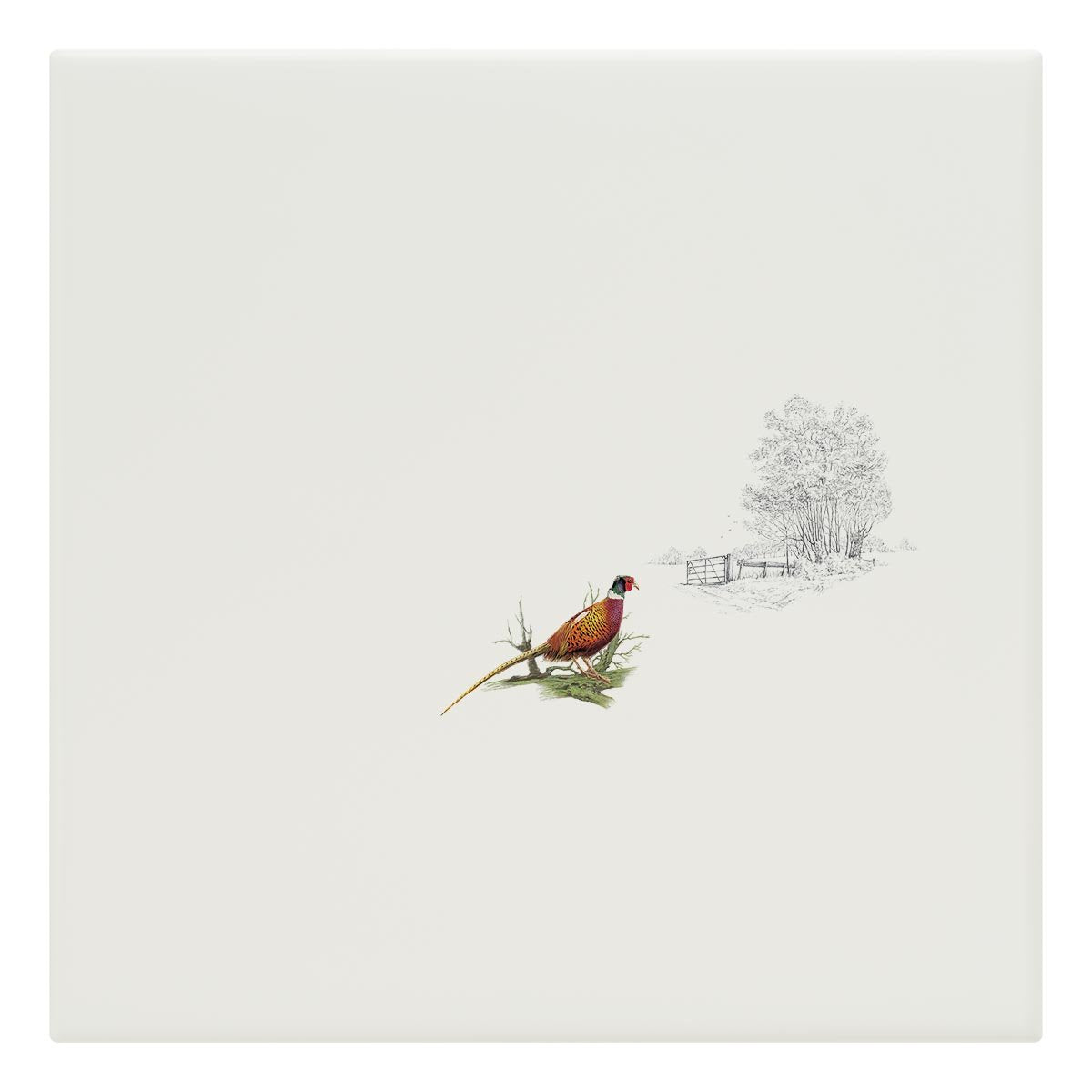 Pheasant Alone Tile - Countryman John