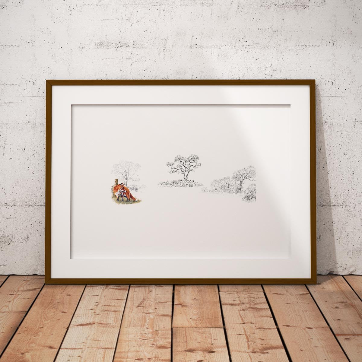 Fox and Rabbits Wall Art Print - Countryman John