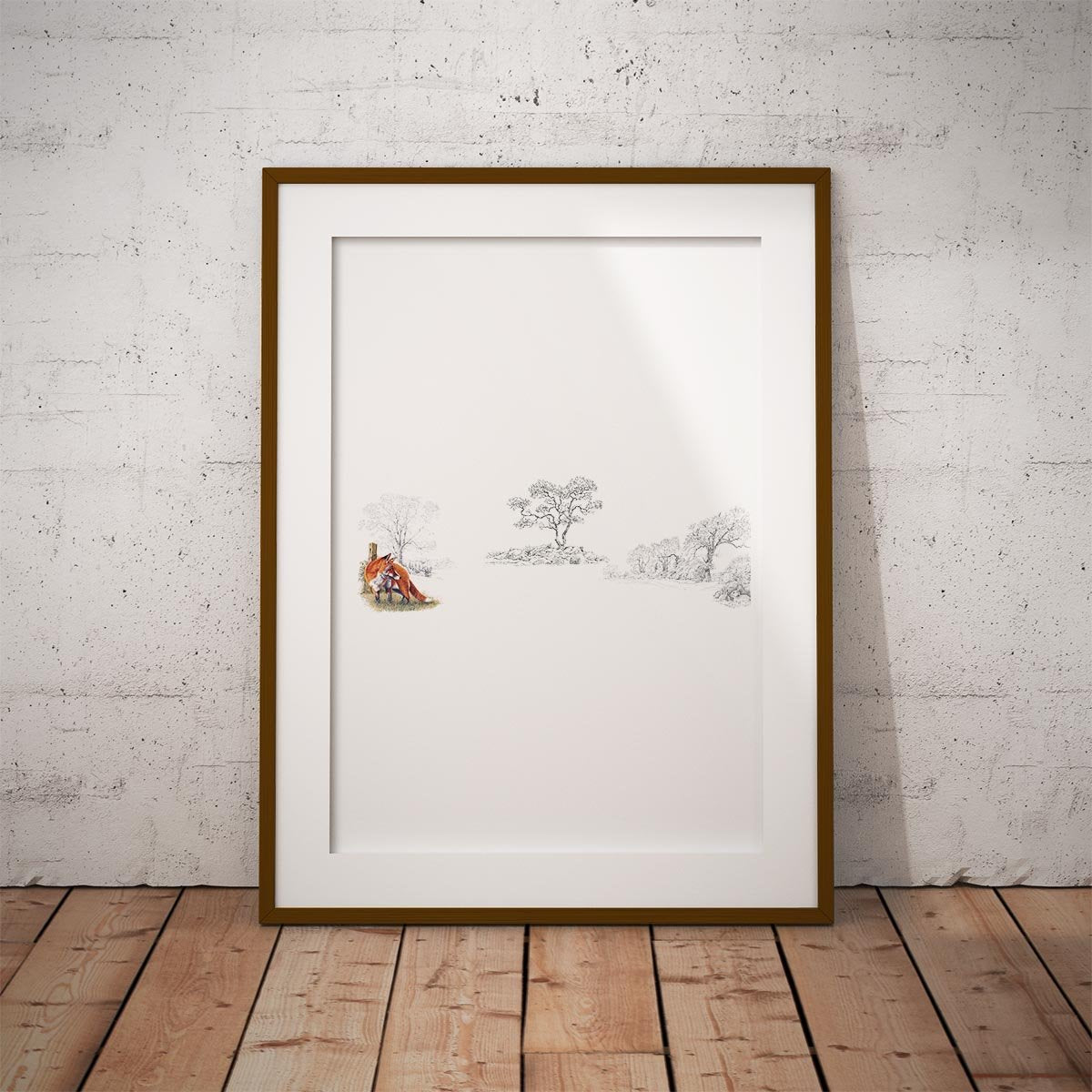 Fox and Rabbits Wall Art Print - Countryman John