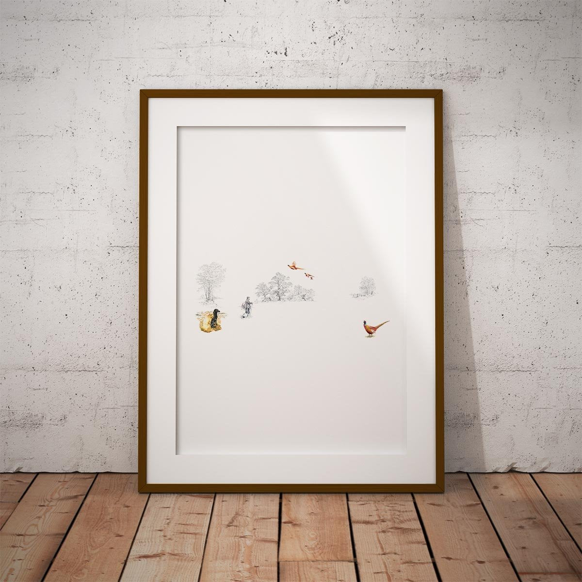 Pheasant and Shoot Wall Art Print - Countryman John