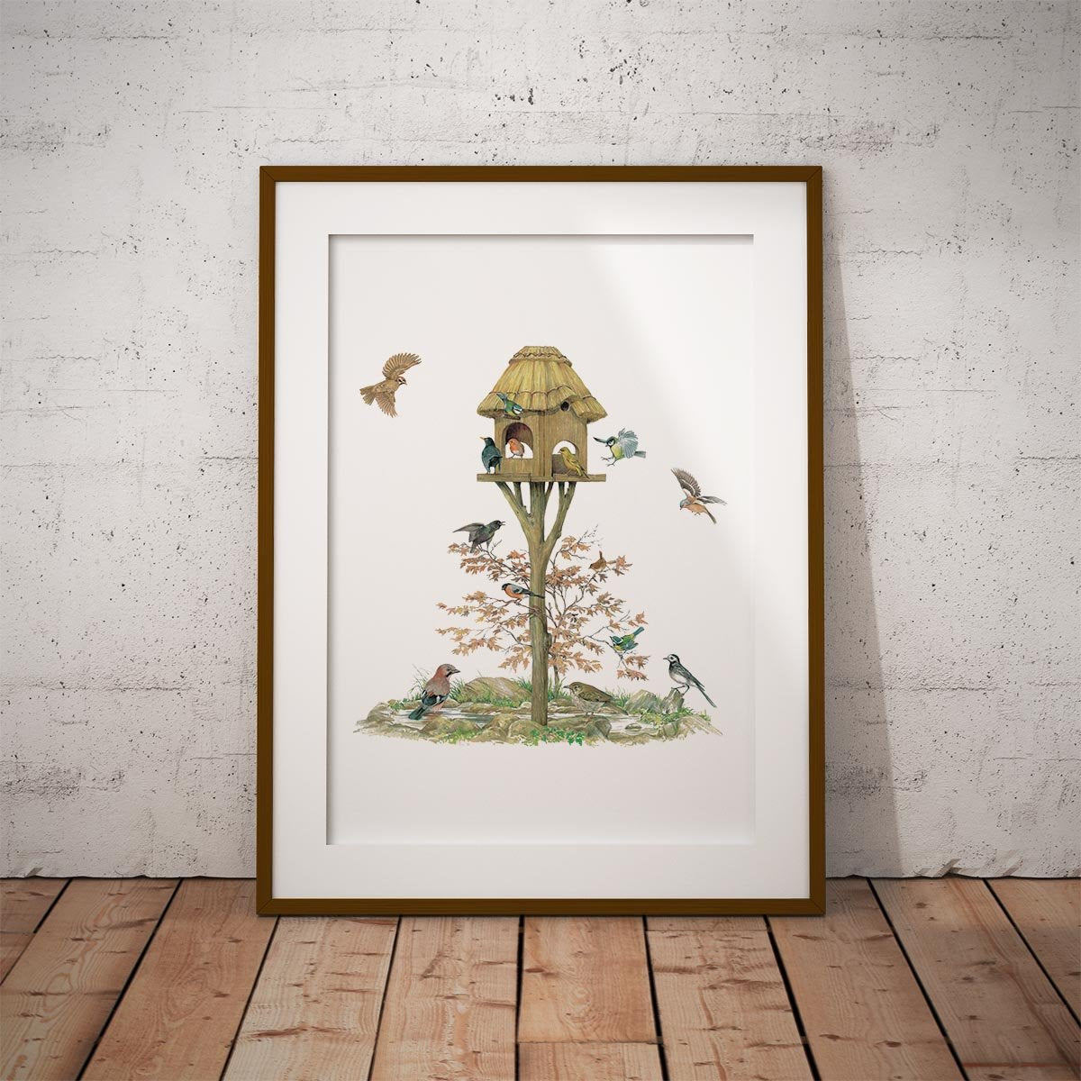 Feeding Birds Wall Art Print - Countryman John