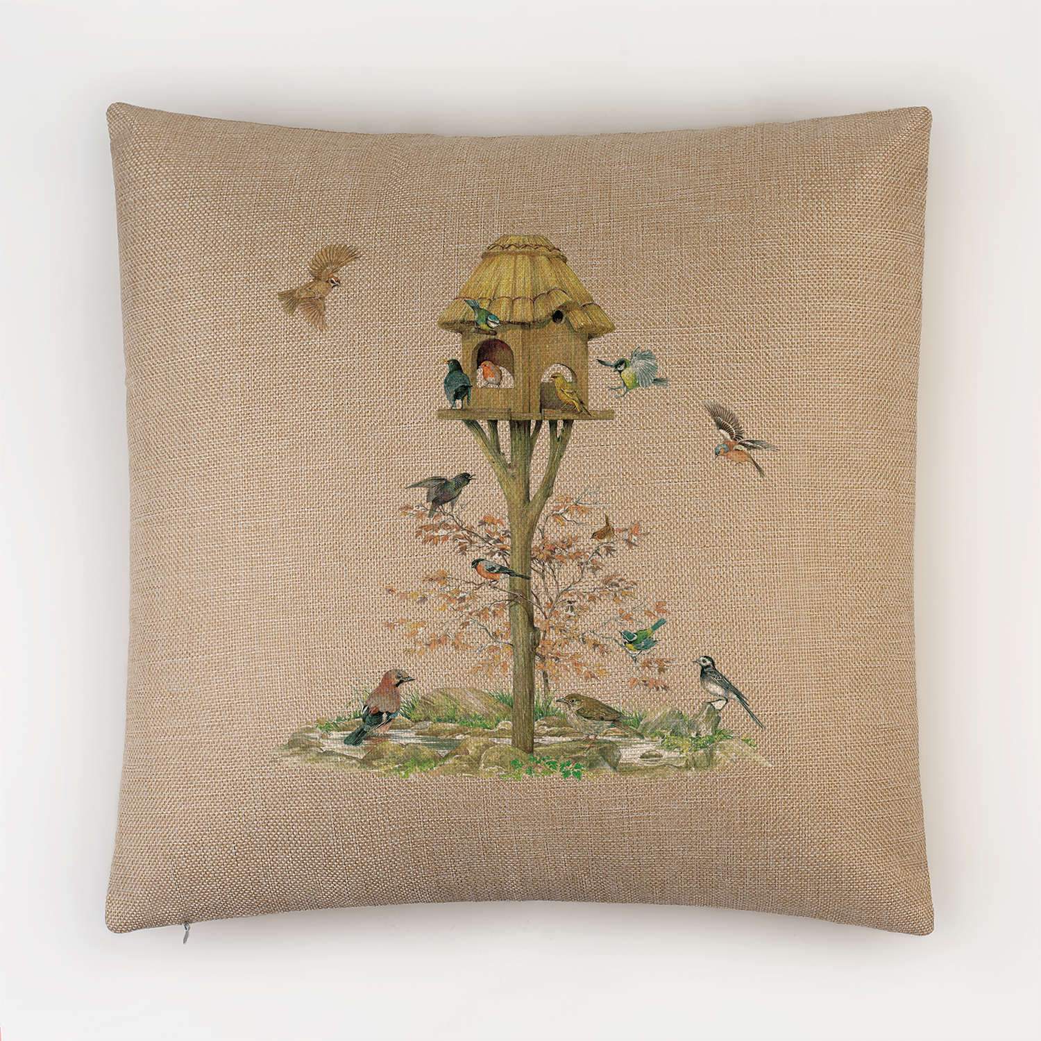 Feeding Birds Cushion - Countryman John