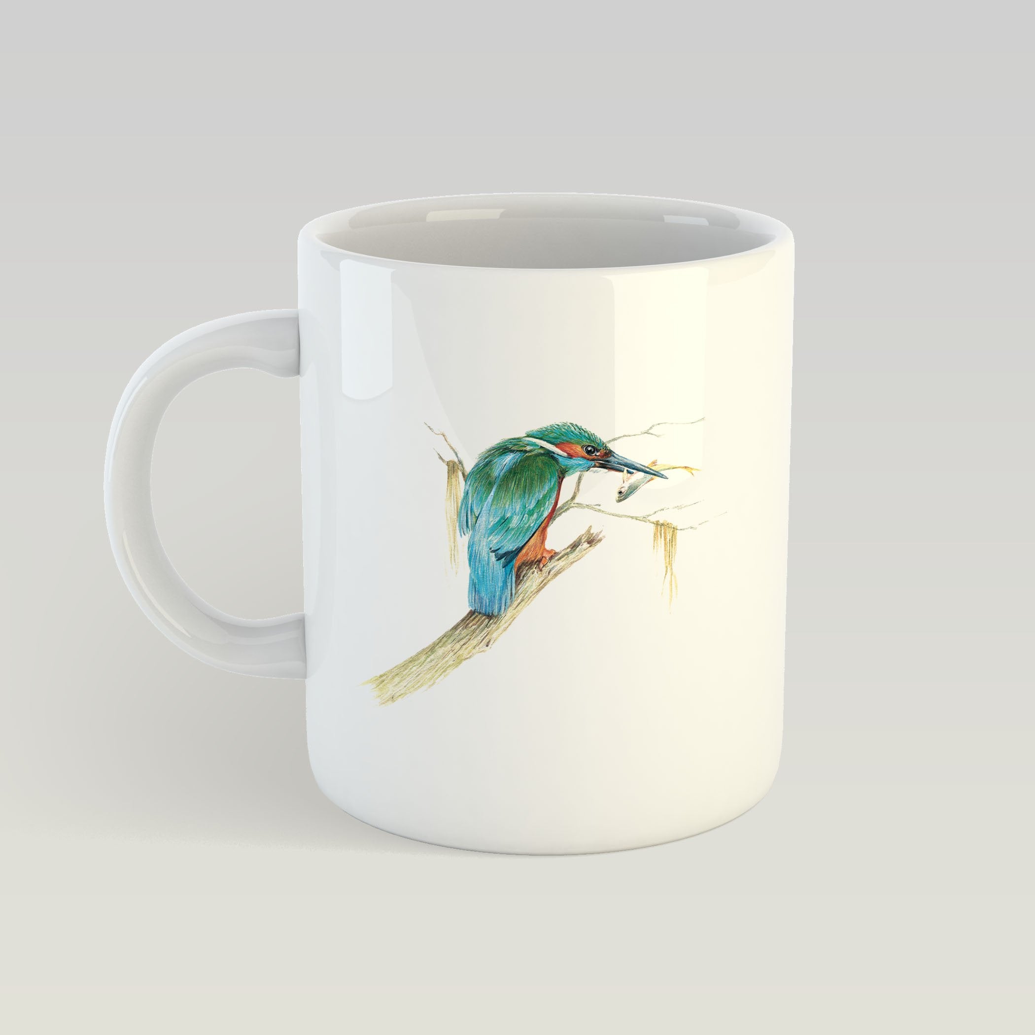 Kingfisher with Catch Mug - Countryman John