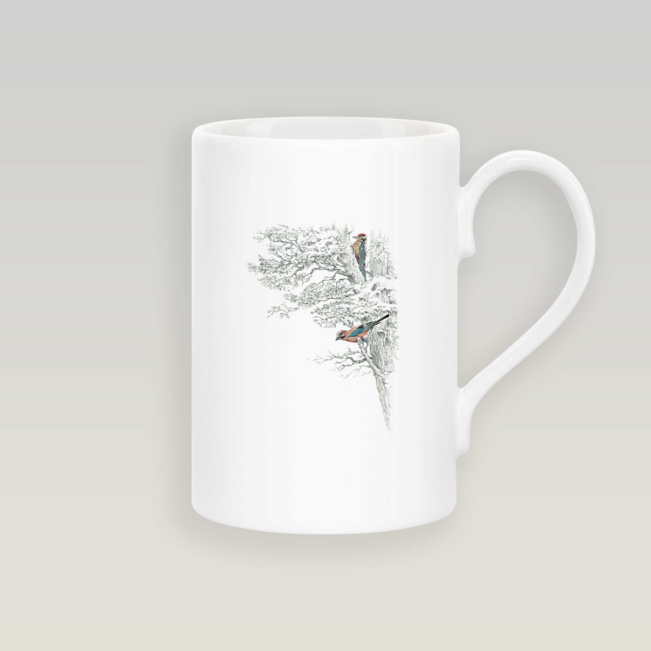 Wood Pecker in Tree Slim Mug - Countryman John