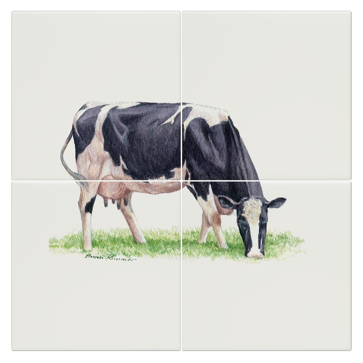 Fresian Cow Tile - Countryman John