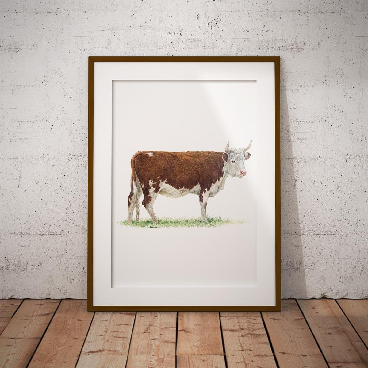 Bullock 2 Wall Art Print - Countryman John