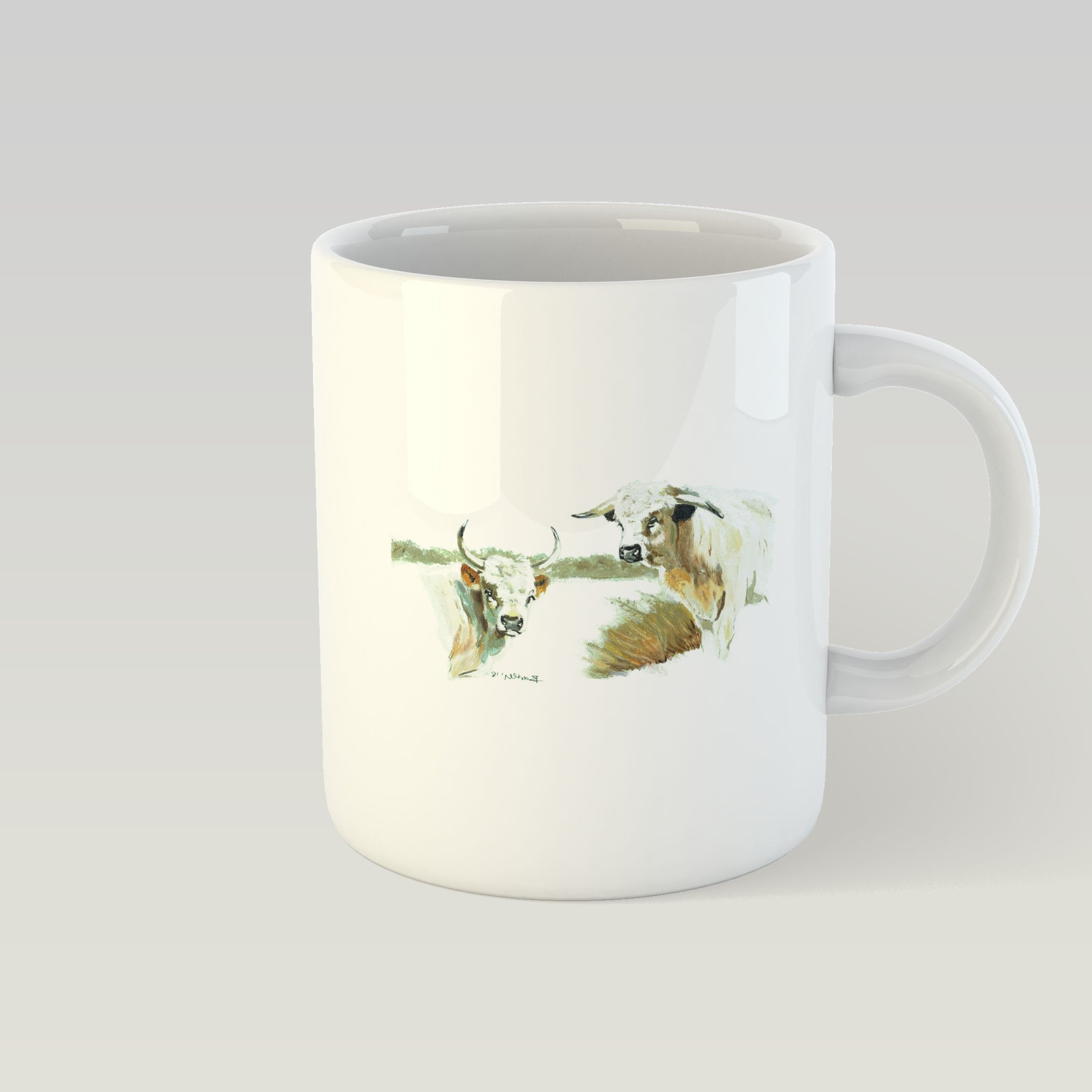 White Bulls Mug - Countryman John