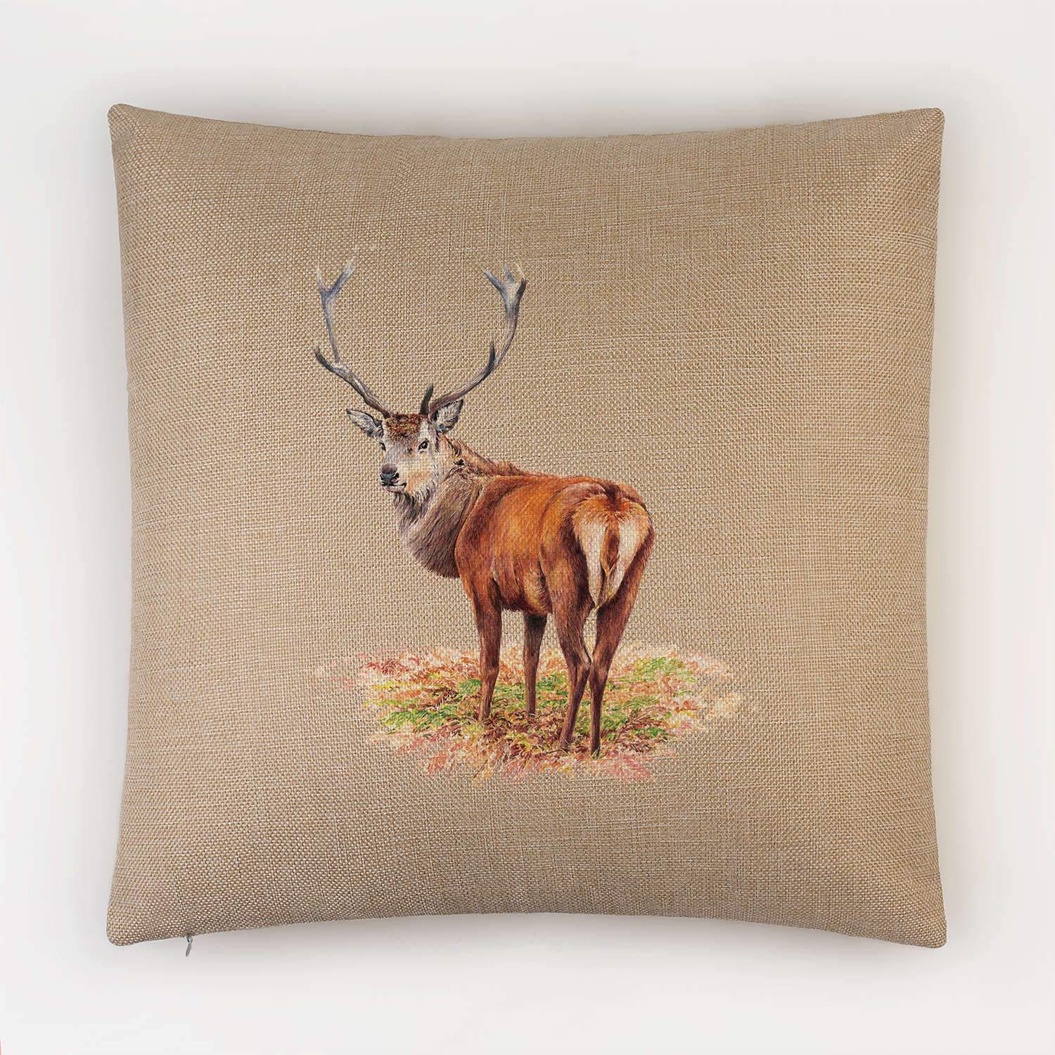 Proud Red Stag Cushion - Countryman John