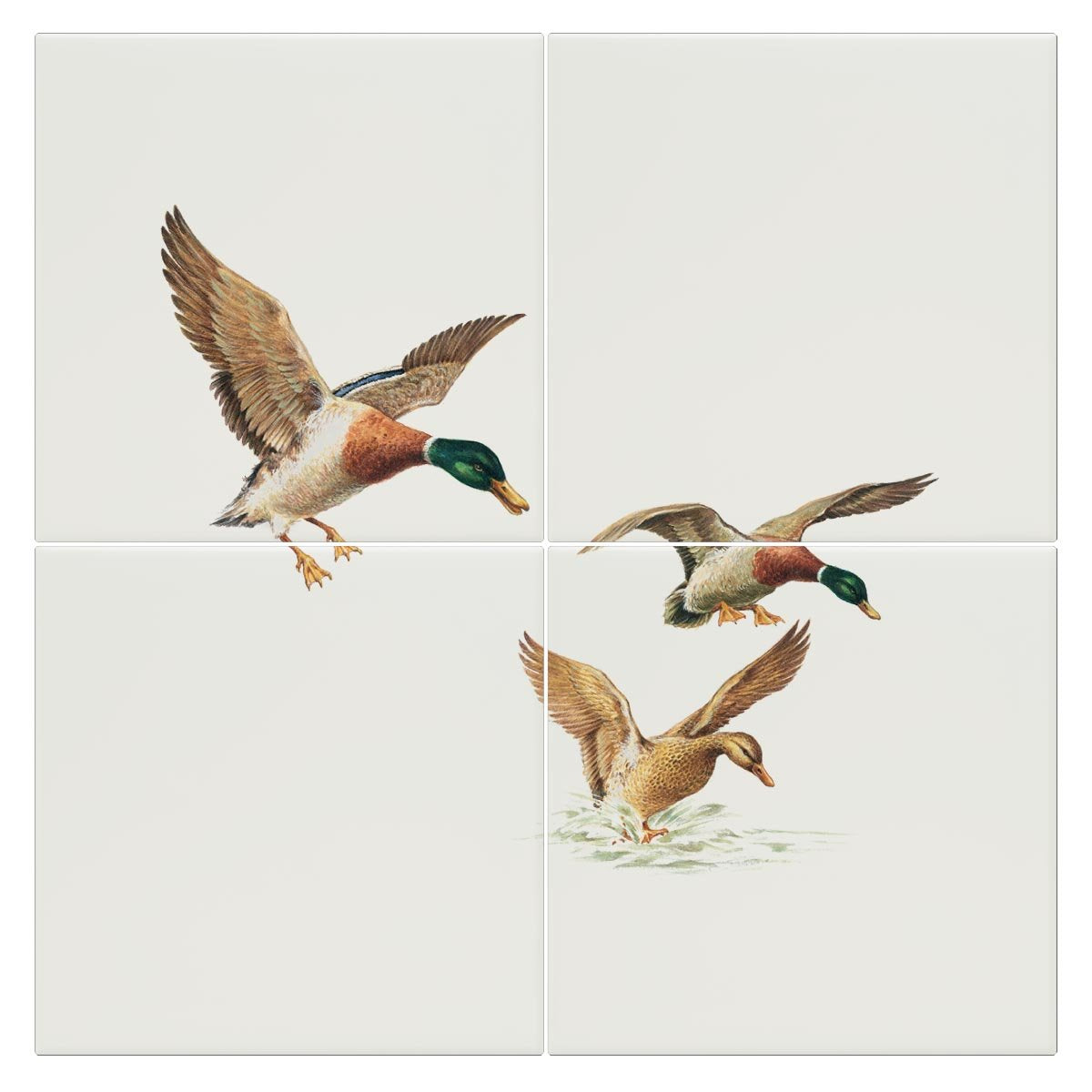 Ducks Coming in to Land Tile - Countryman John