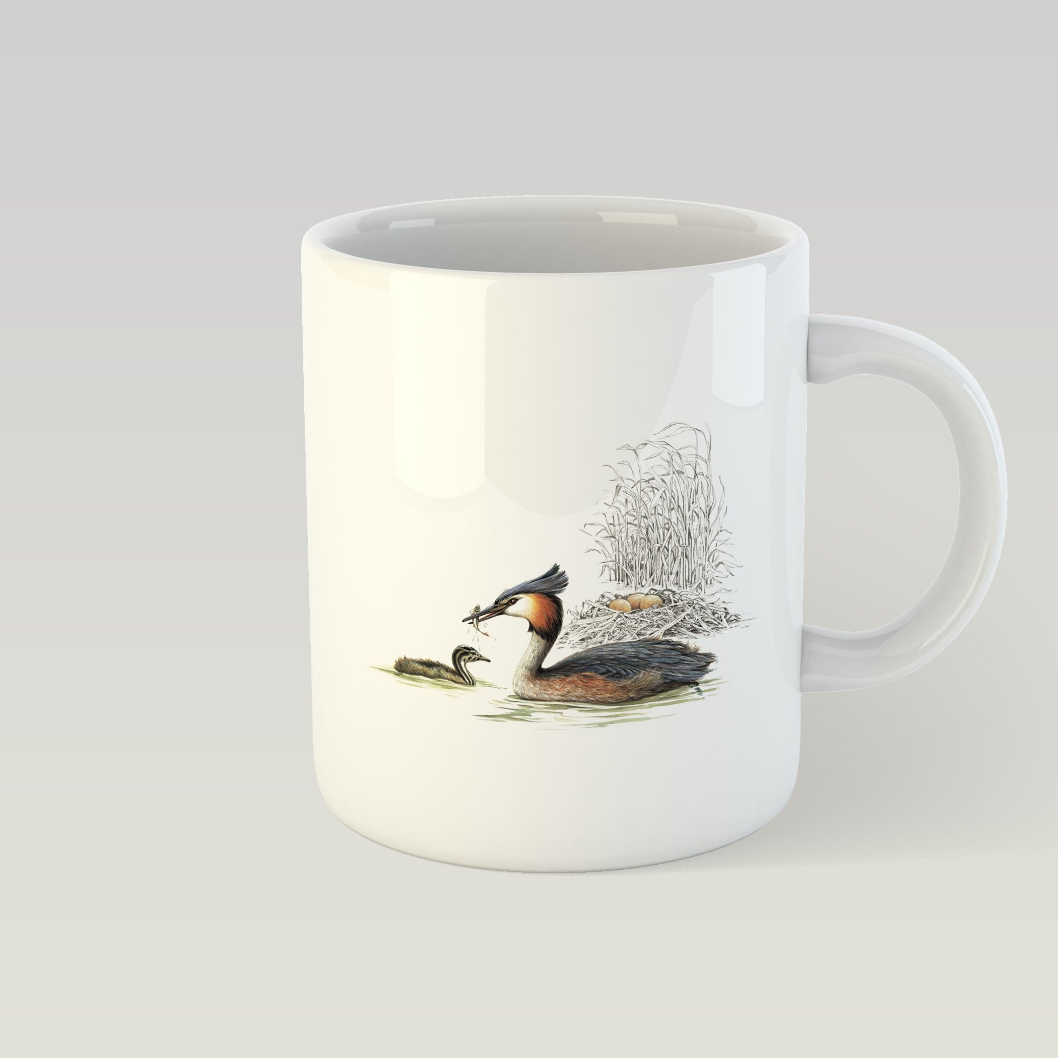 Grebe and Nest Mug - Countryman John