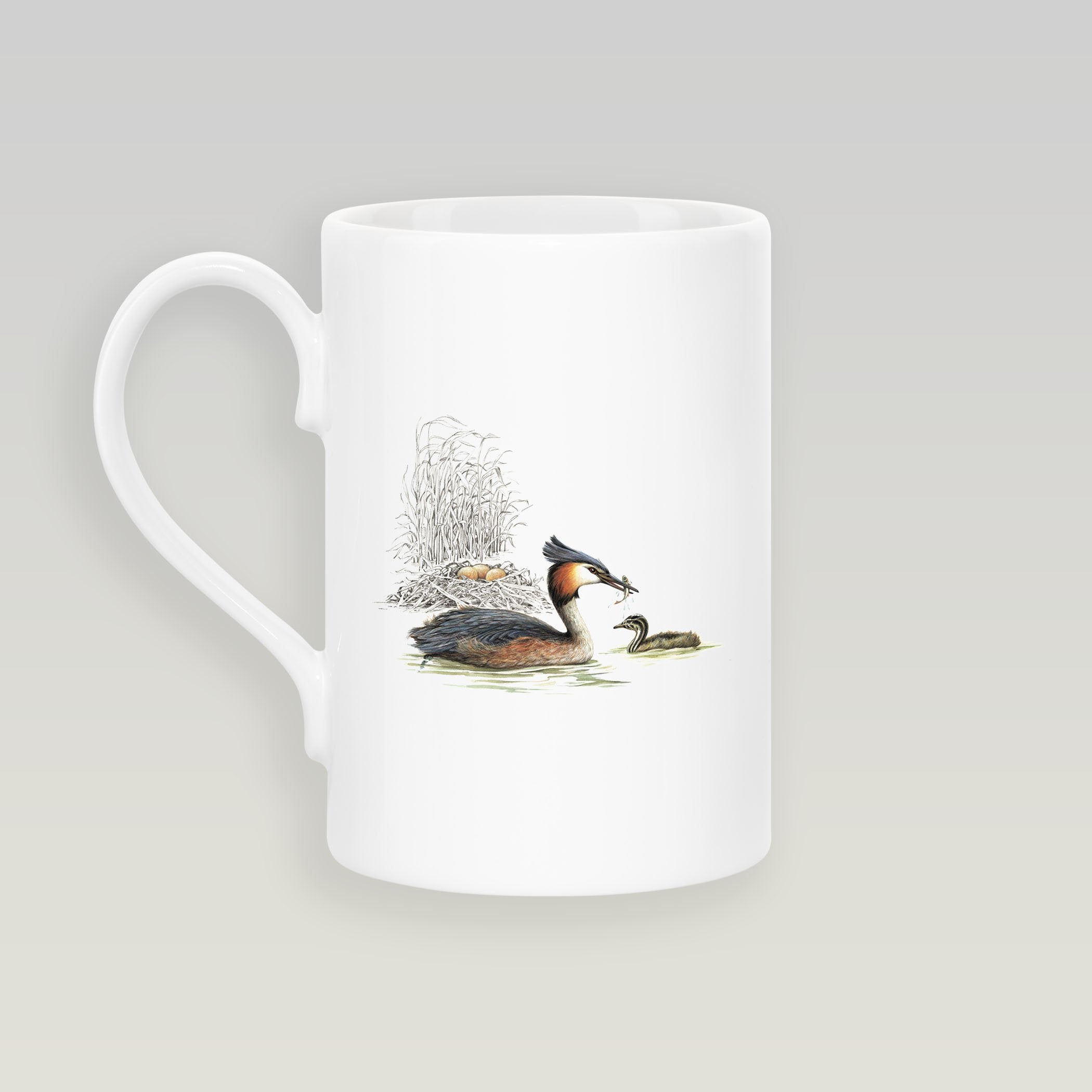 Grebe and Nest Slim Mug - Countryman John