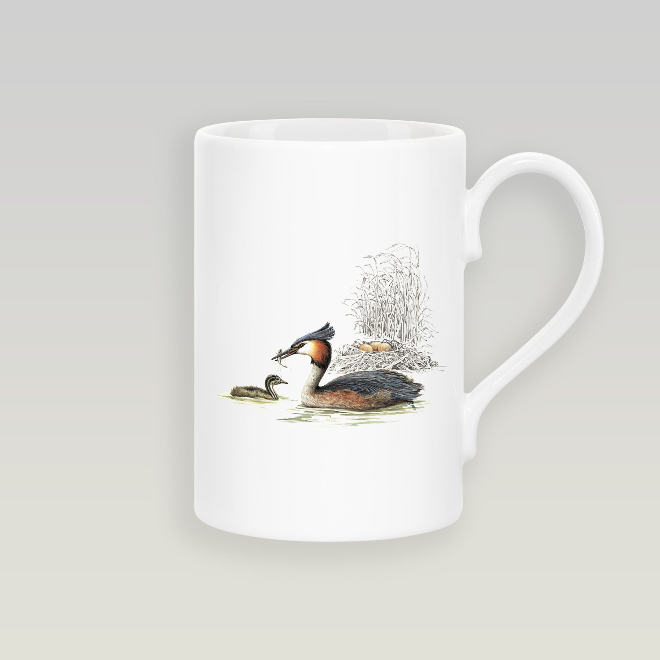 Grebe and Nest Slim Mug - Countryman John