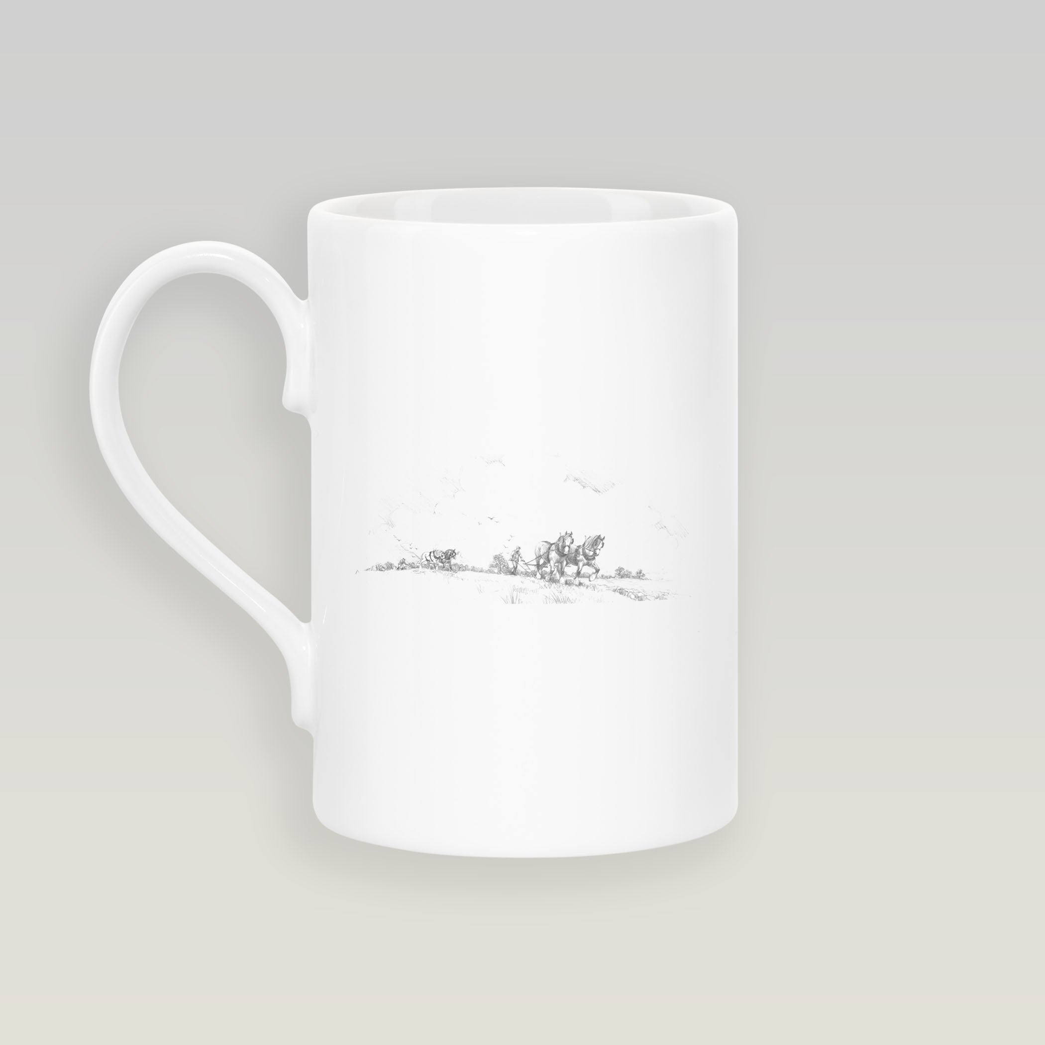 Horse and Plough Slim Mug - Countryman John